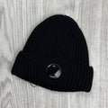 CP Company Lens Beanie - Black Ironleague