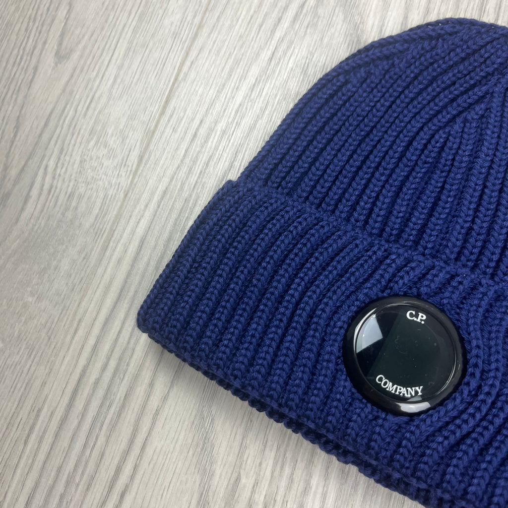 CP Company Lens Beanie - Estate Blue Ironleague