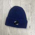 CP Company Lens Beanie - Estate Blue Ironleague