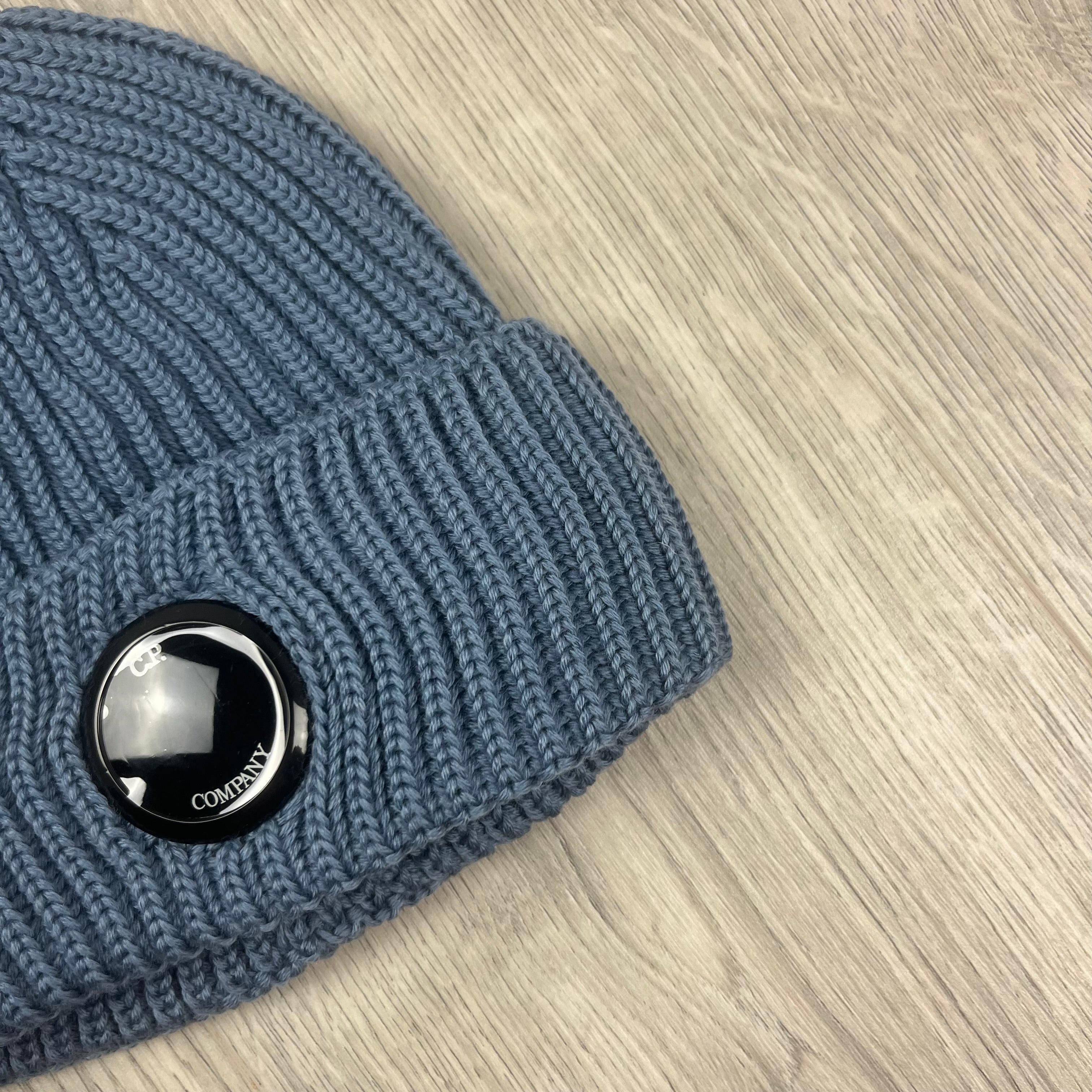 CP Company Lens Beanie - Flint Stone Ironleague