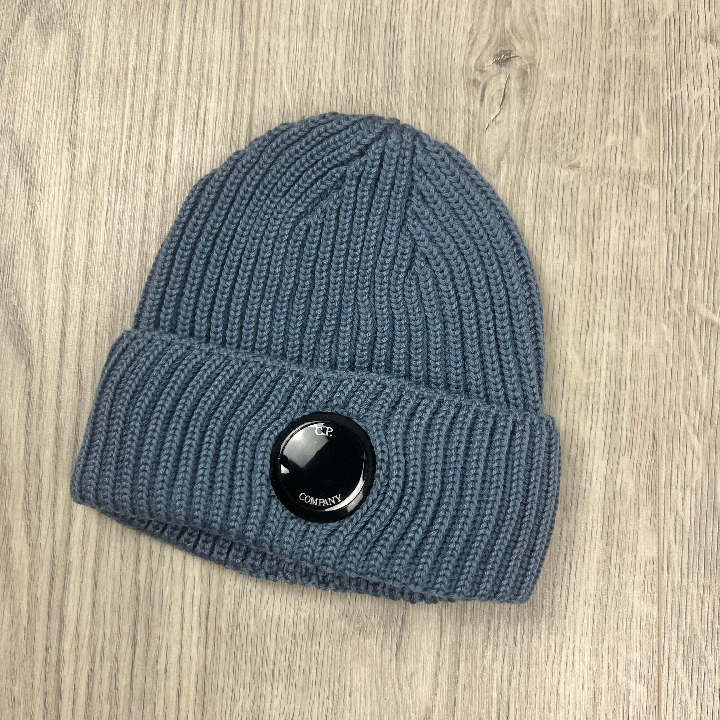 CP Company Lens Beanie - Flint Stone Ironleague