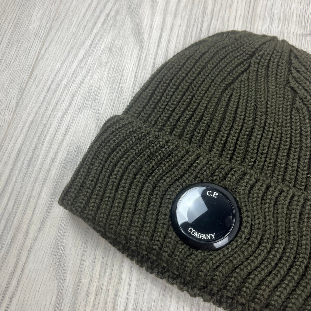CP Company Lens Beanie - Ivy Green Ironleague
