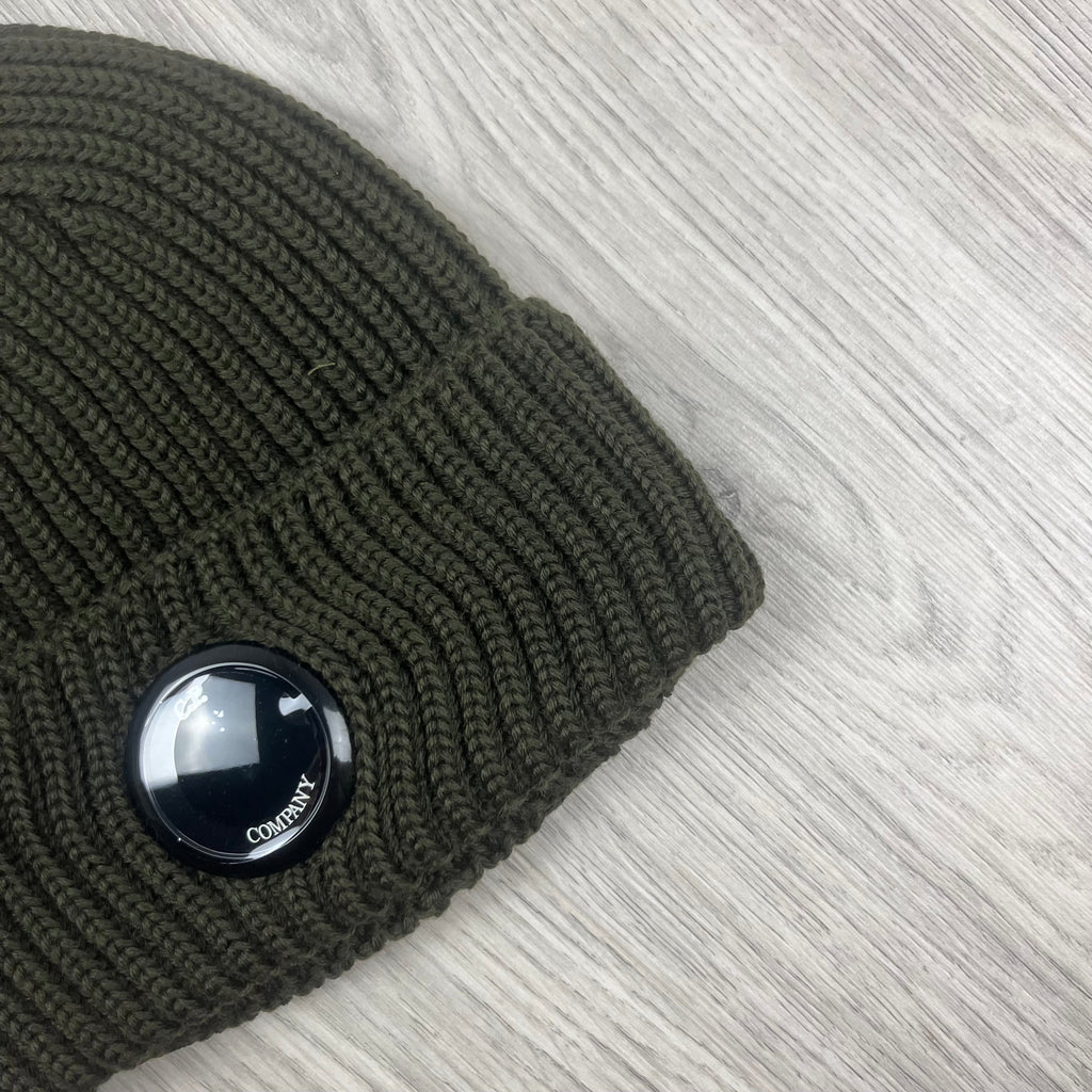 CP Company Lens Beanie - Ivy Green Ironleague