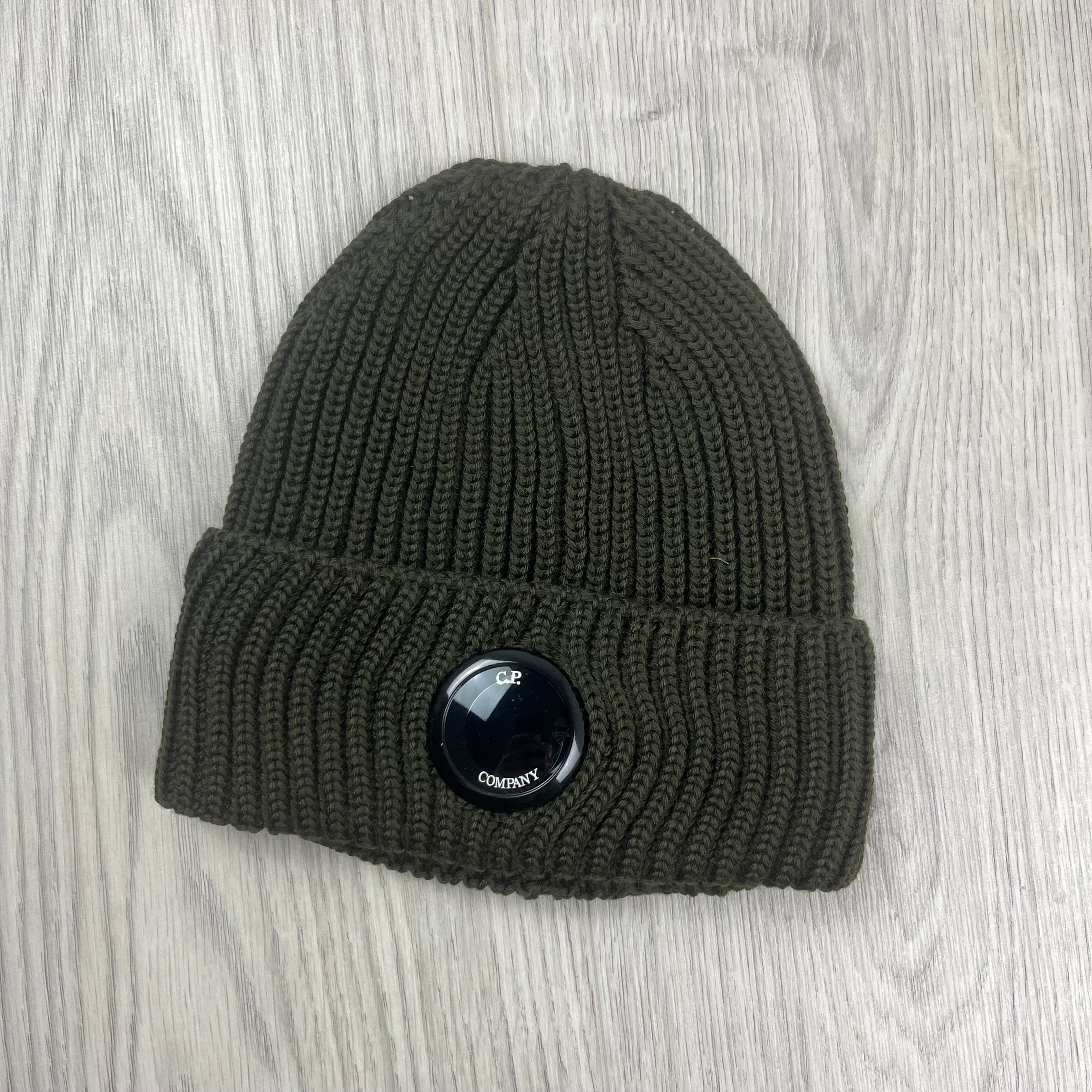 CP Company Lens Beanie - Ivy Green Ironleague