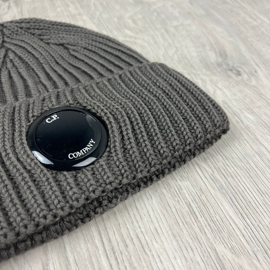 CP Company Lens Beanie - Walnut Ironleague