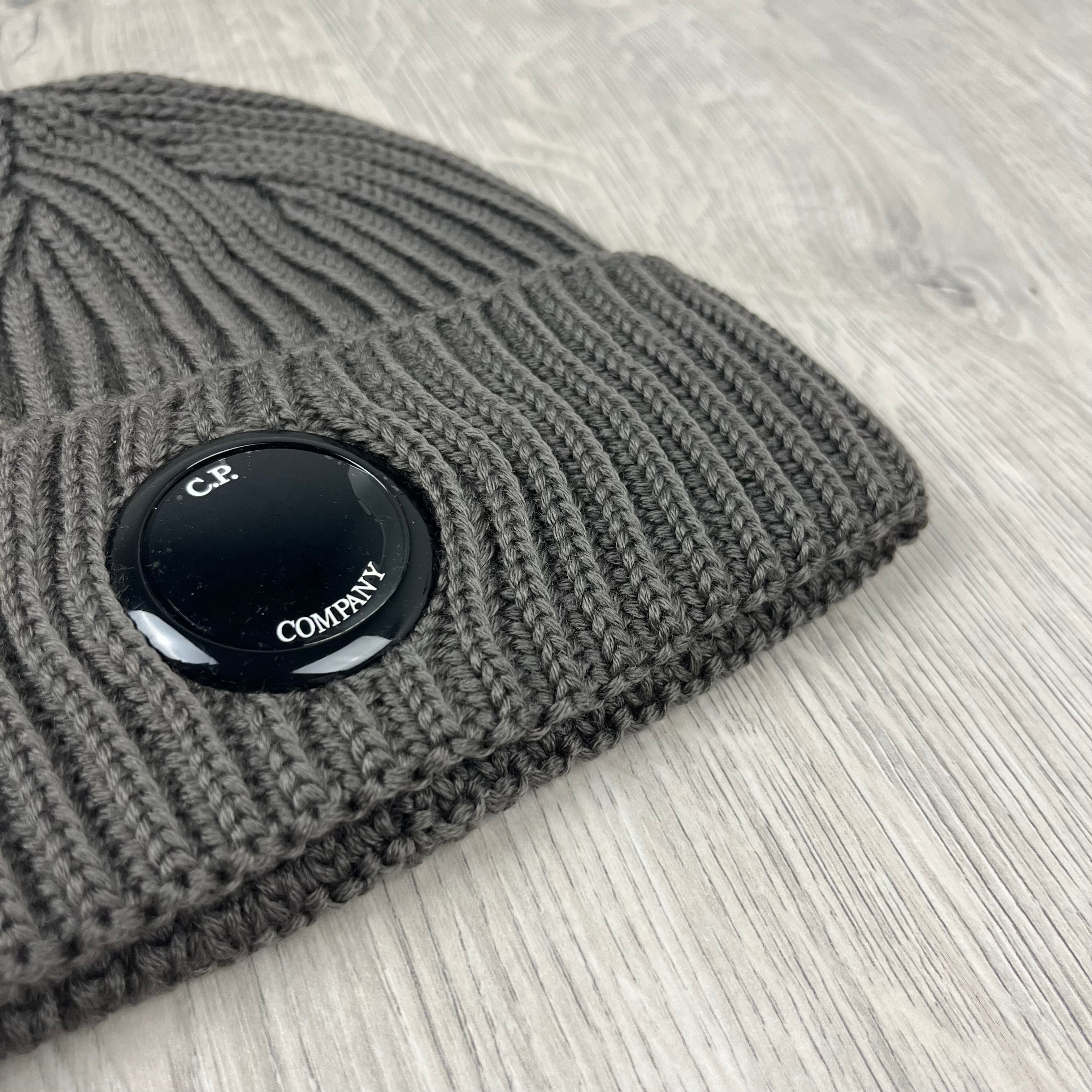 CP Company Lens Beanie - Walnut Ironleague