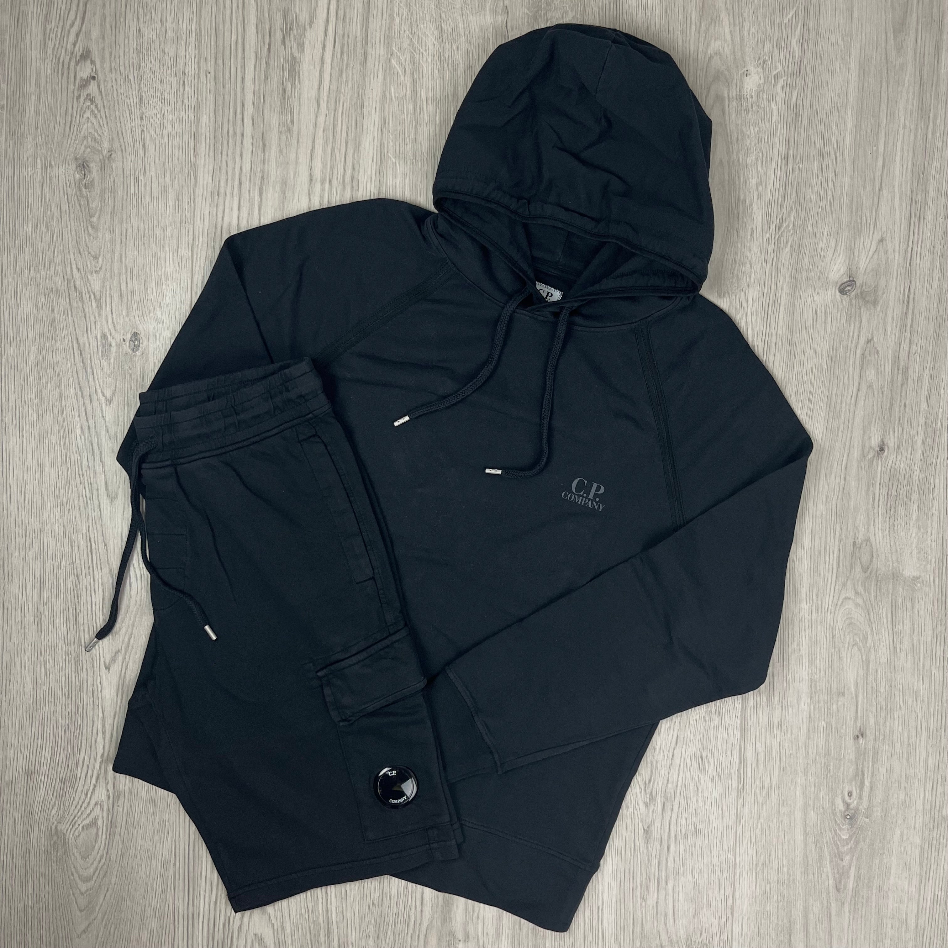 CP Company Light Fleece Tracksuit - Black Ironleague