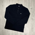 CP Company Piquet Polo Shirt - Black Ironleague