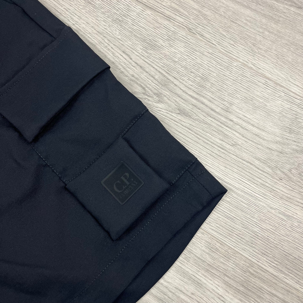 CP Company Metropolis Cargo Shorts - Black Ironleague
