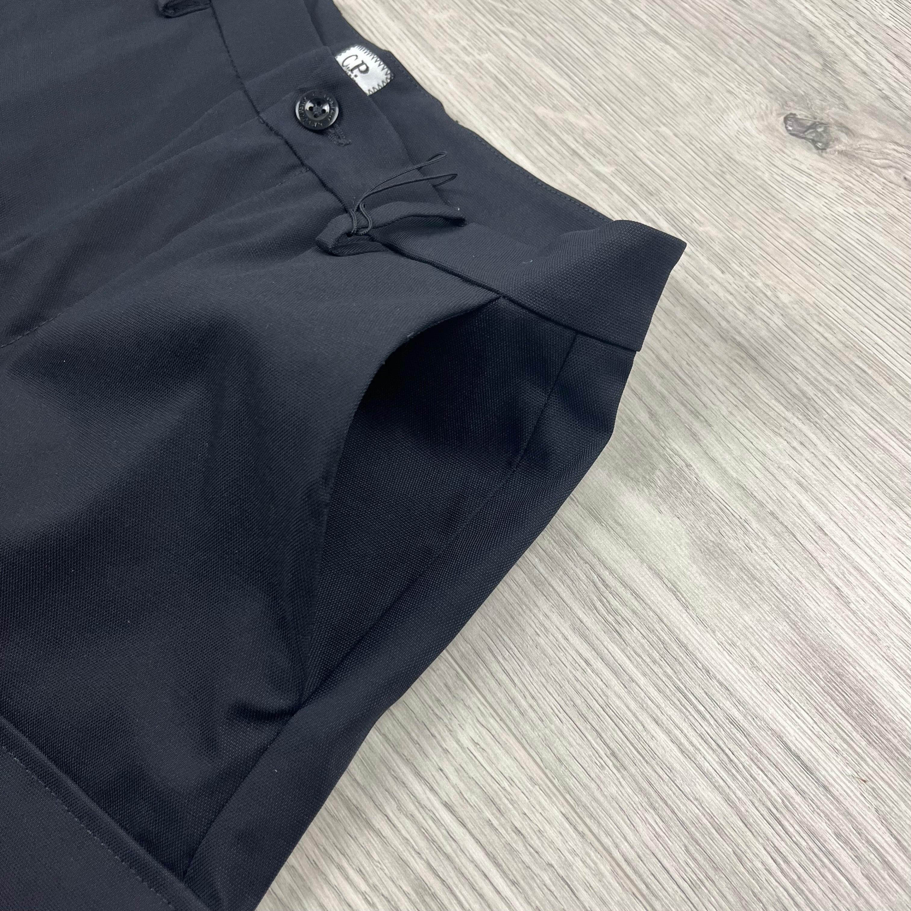 CP Company Metropolis Cargo Shorts - Black Ironleague