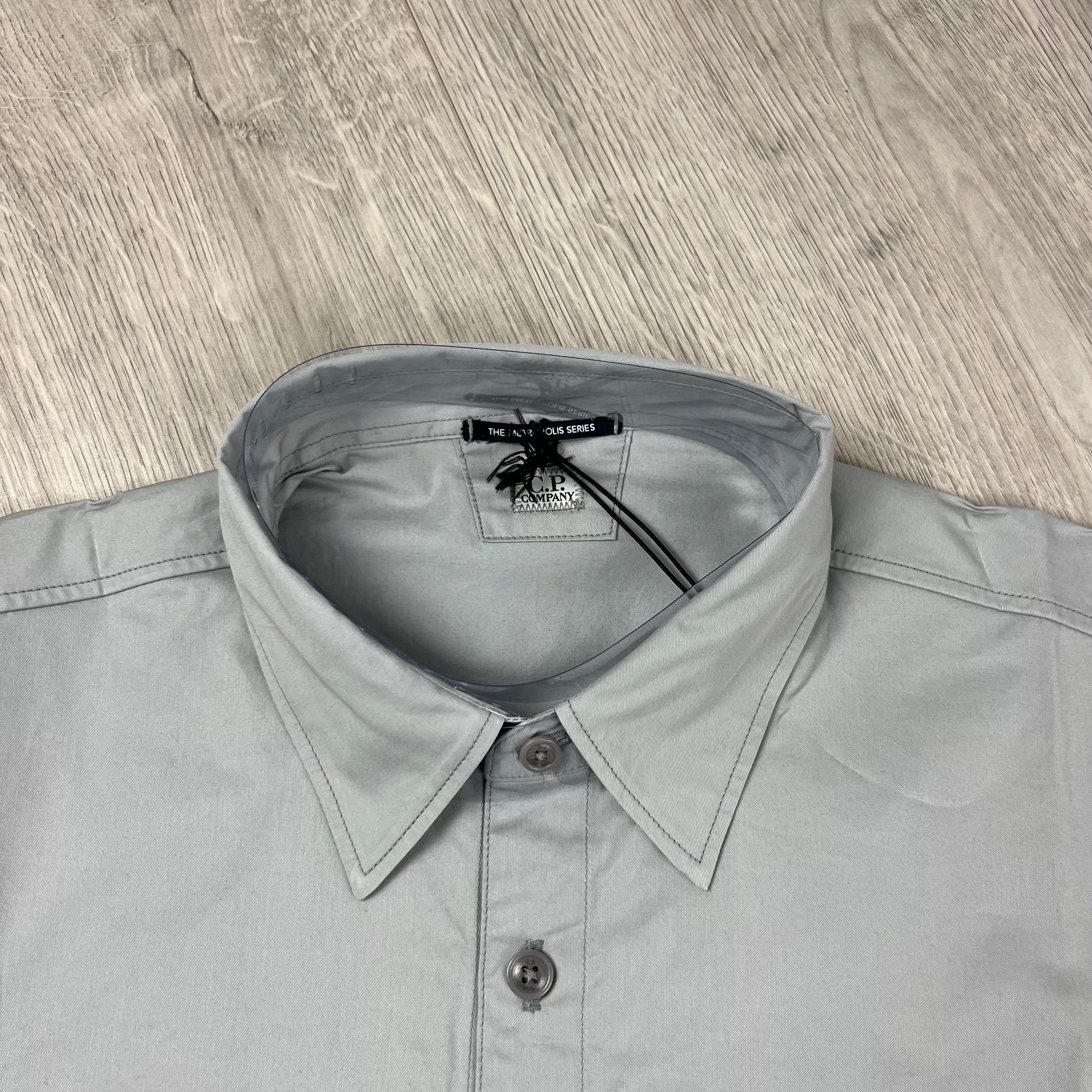 CP Company Metropolis Overshirt - Limestone Ironleague