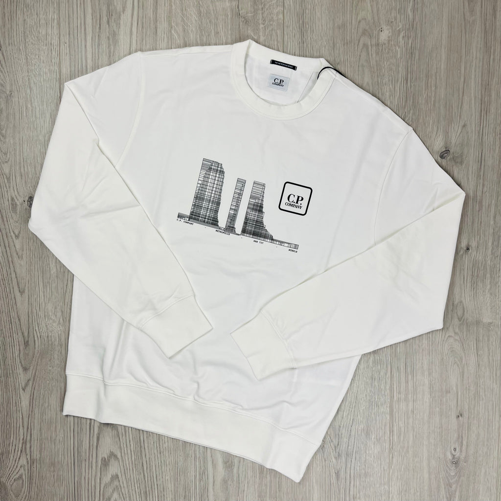 CP Company Metropolis Sweatshirt - White Ironleague