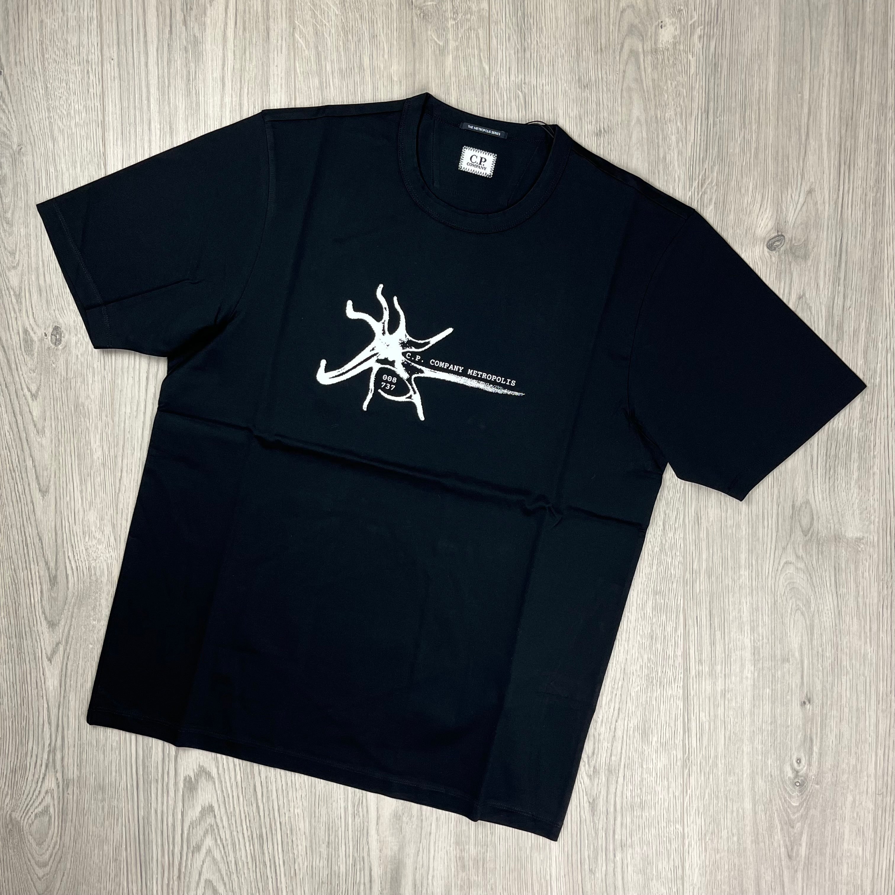 CP Company Metropolis T-Shirt - Black Ironleague