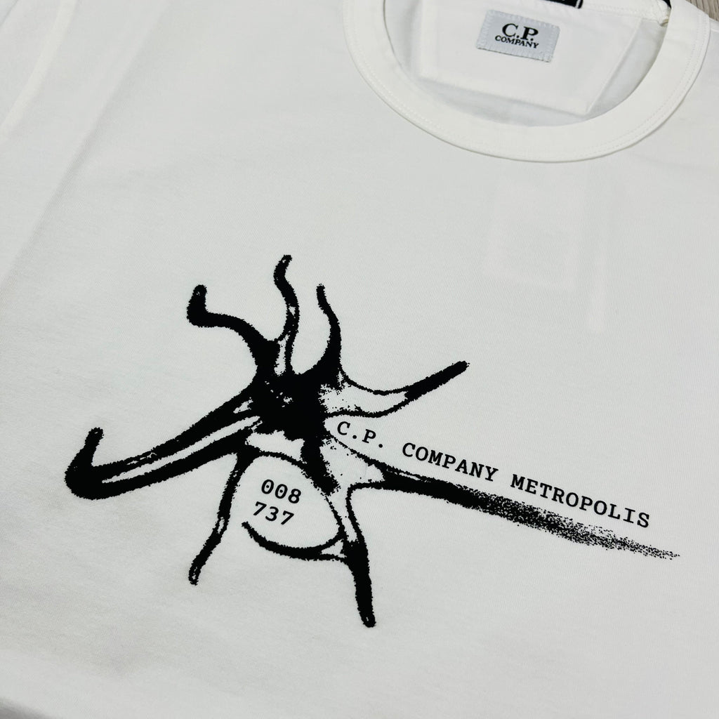 CP Company Metropolis T-Shirt - White Ironleague