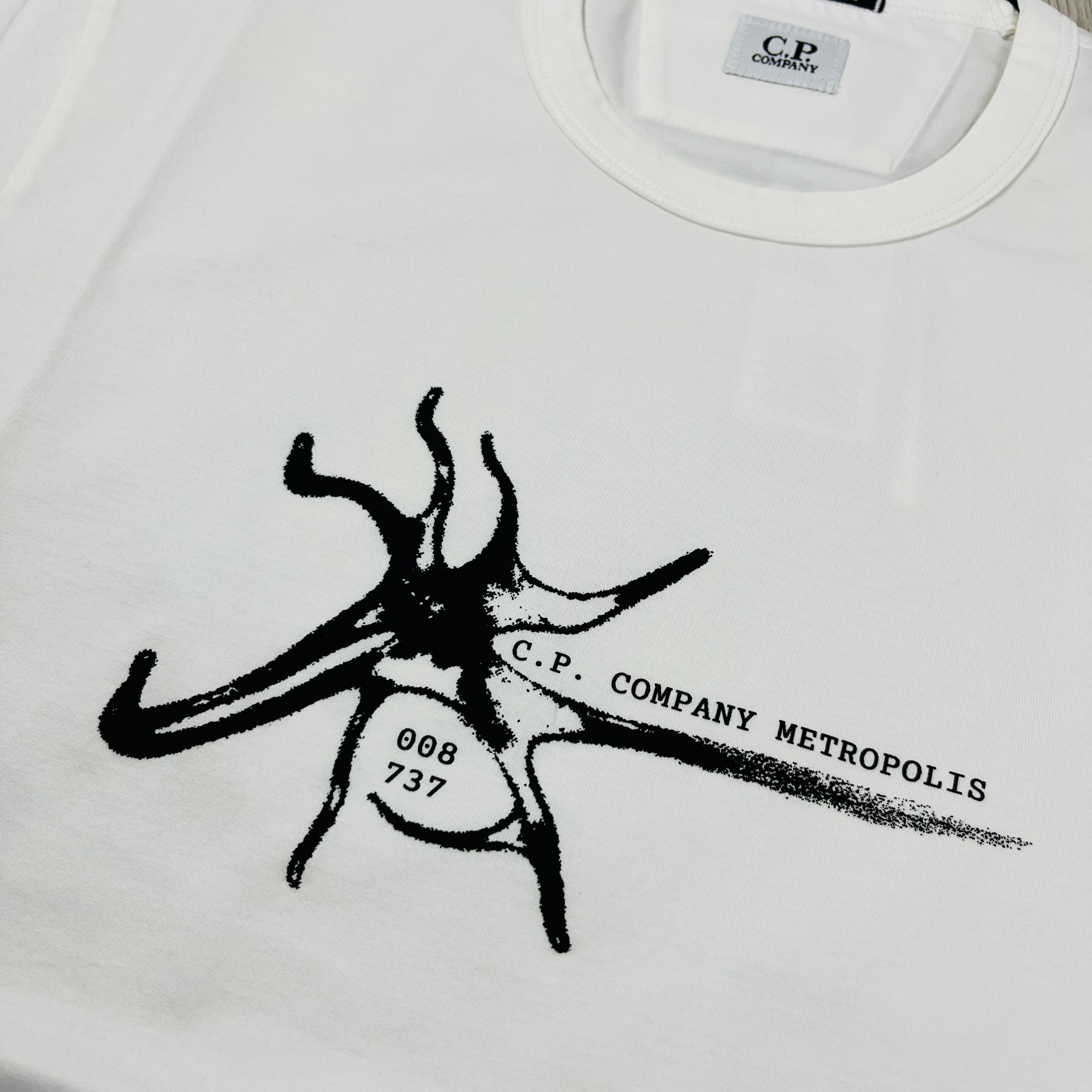 CP Company Metropolis T-Shirt - White Ironleague