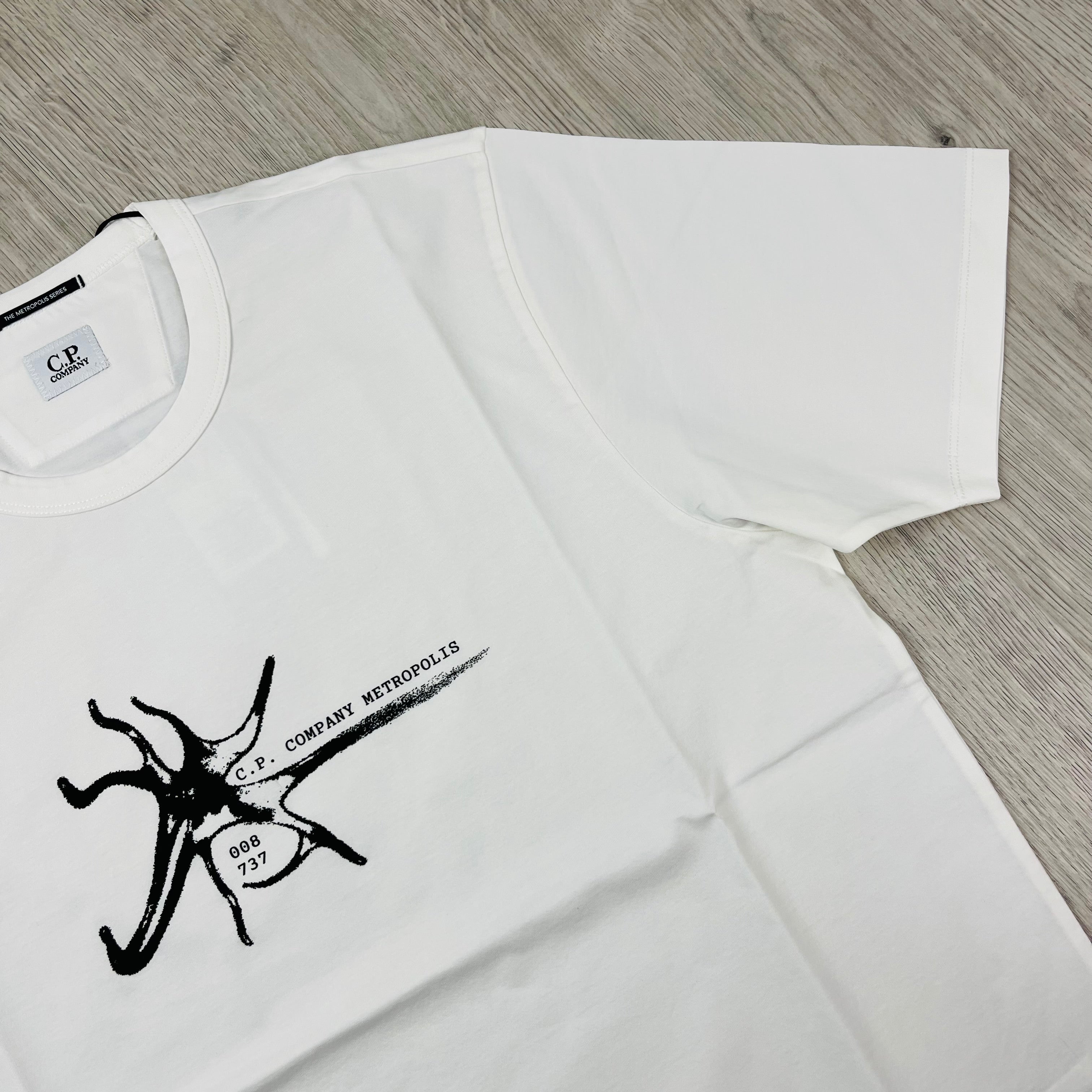 CP Company Metropolis T-Shirt - White Ironleague