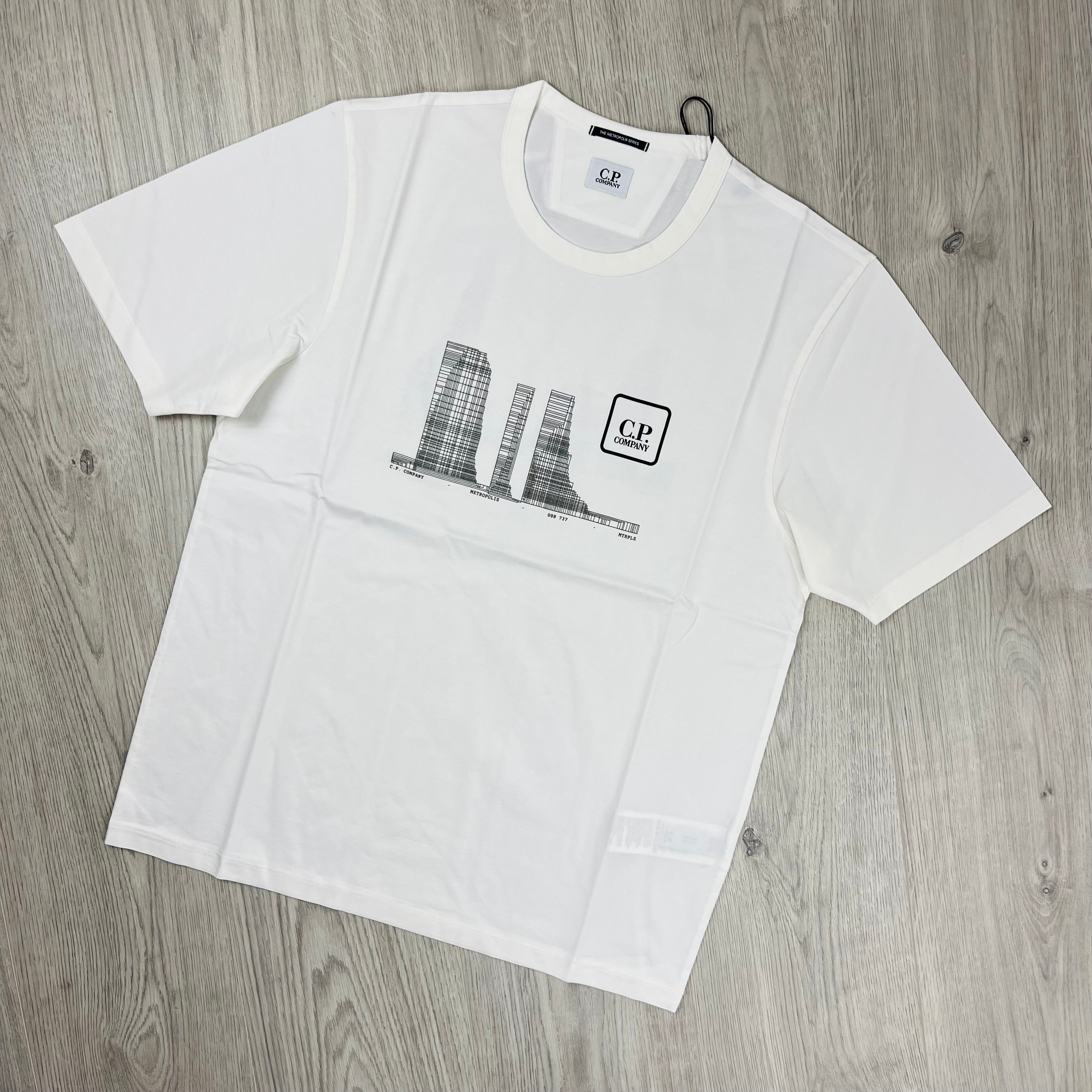 CP Company Metropolis T-Shirt - White Ironleague