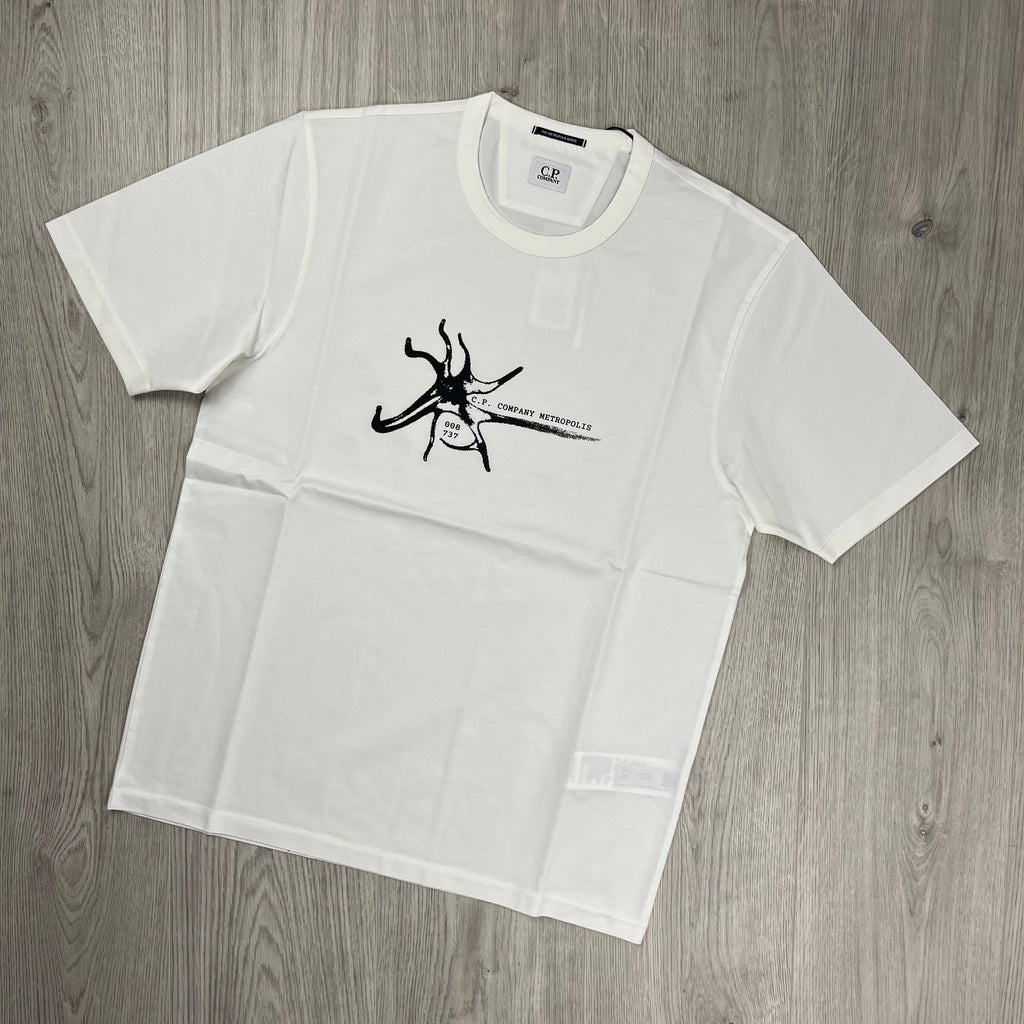CP Company Metropolis T-Shirt - White Ironleague