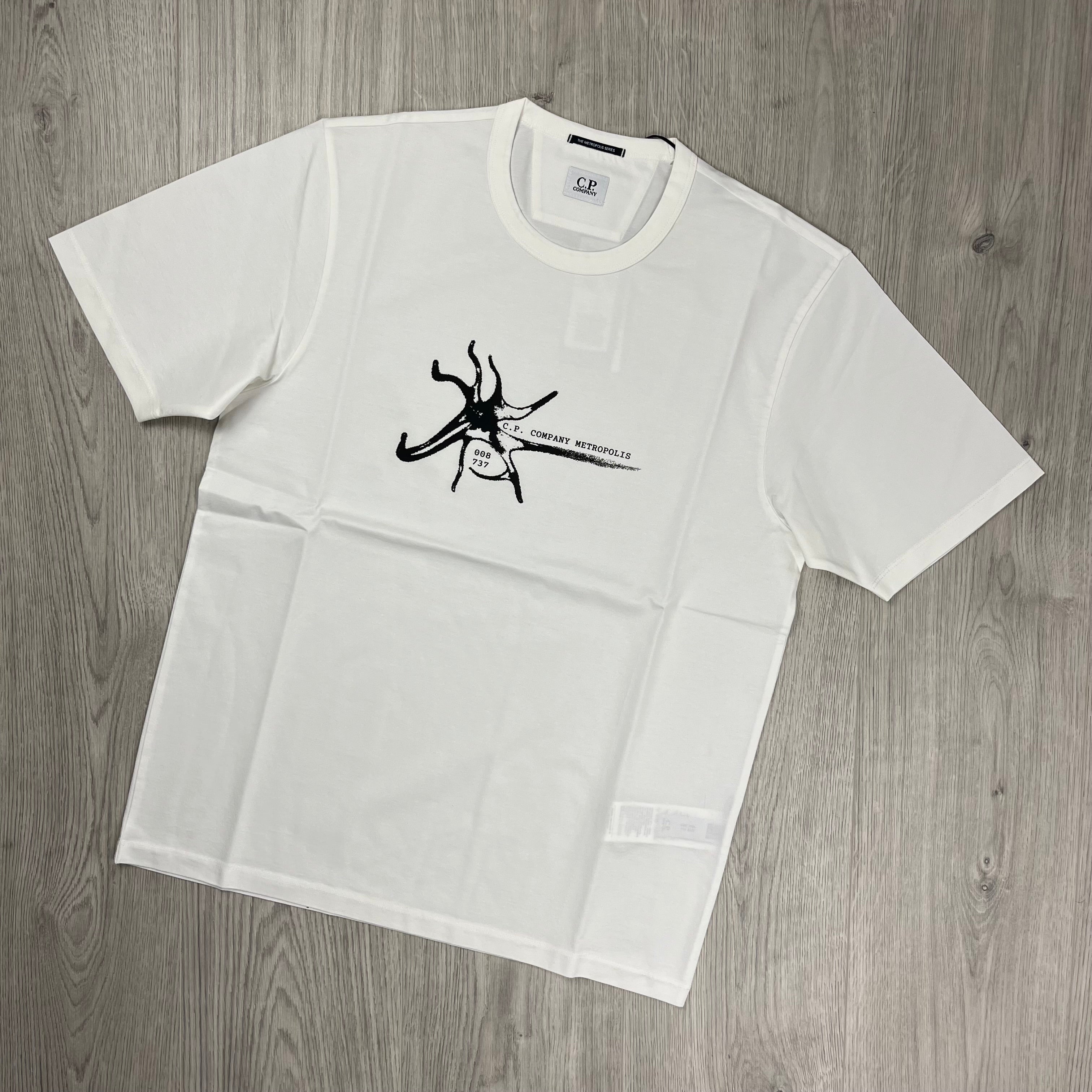 CP Company Metropolis T-Shirt - White Ironleague
