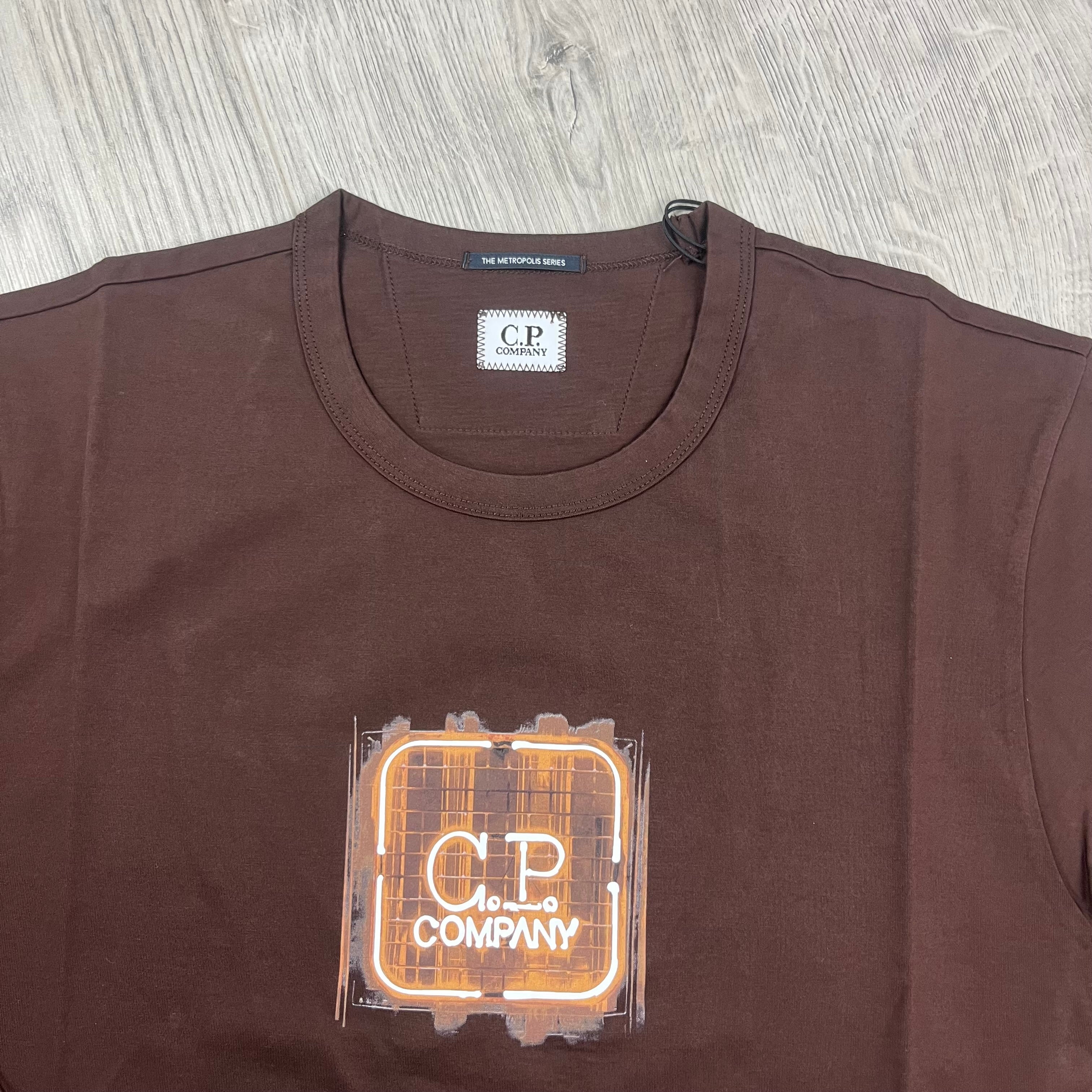 CP Company Metropolis T-Shirt - Rum Raisin Ironleague
