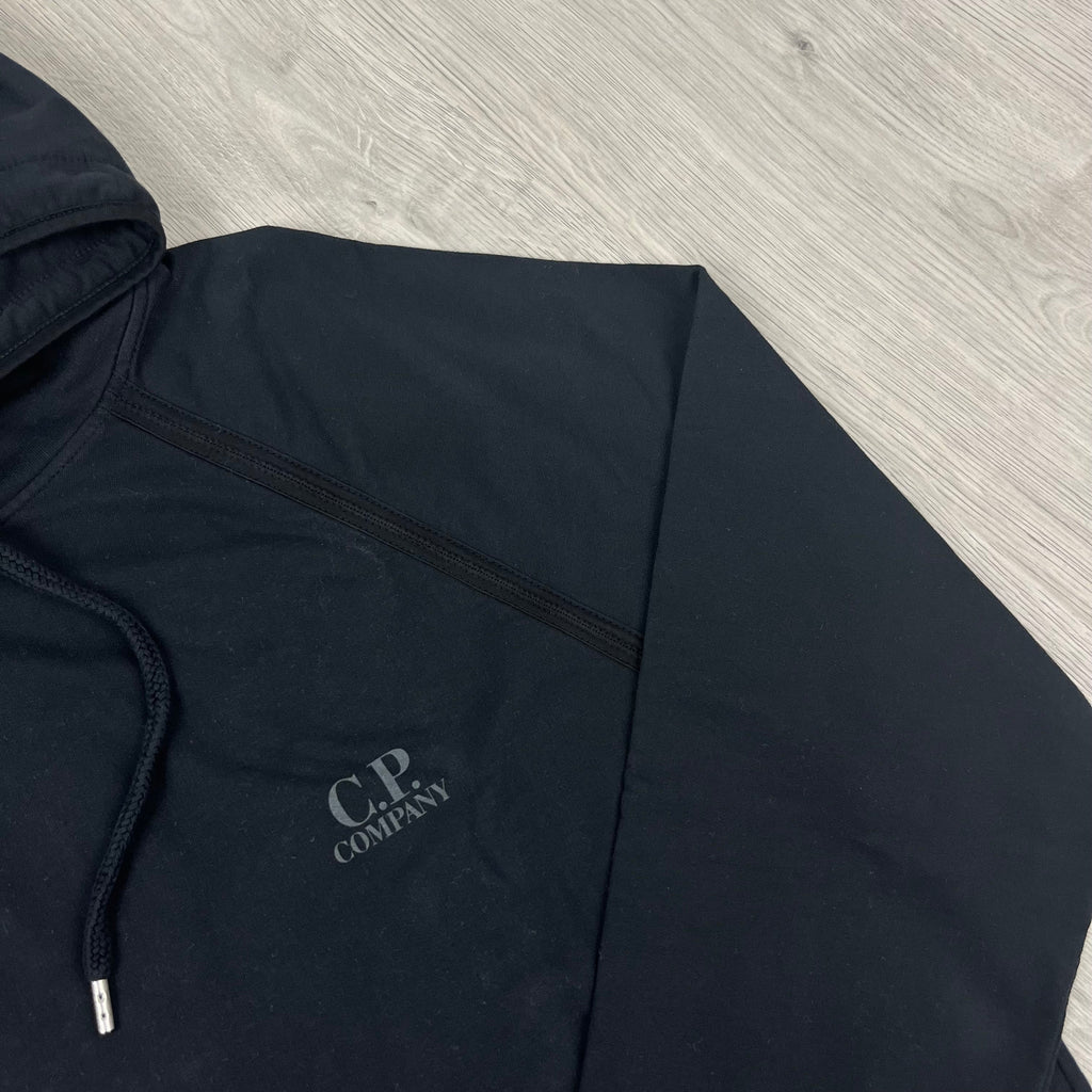 CP Company Light Fleece Hoodie -  Black Ironleague