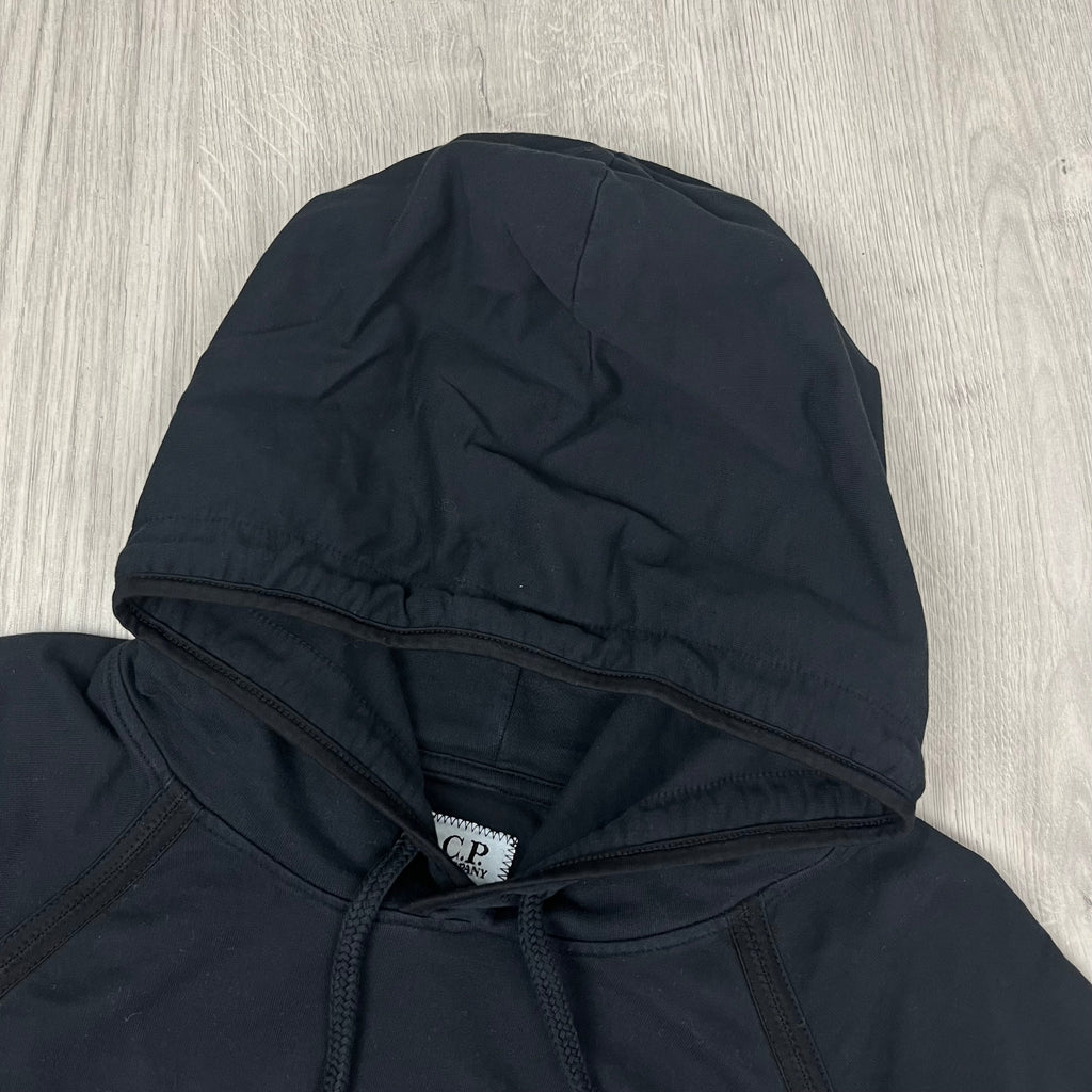 CP Company Light Fleece Hoodie -  Black Ironleague