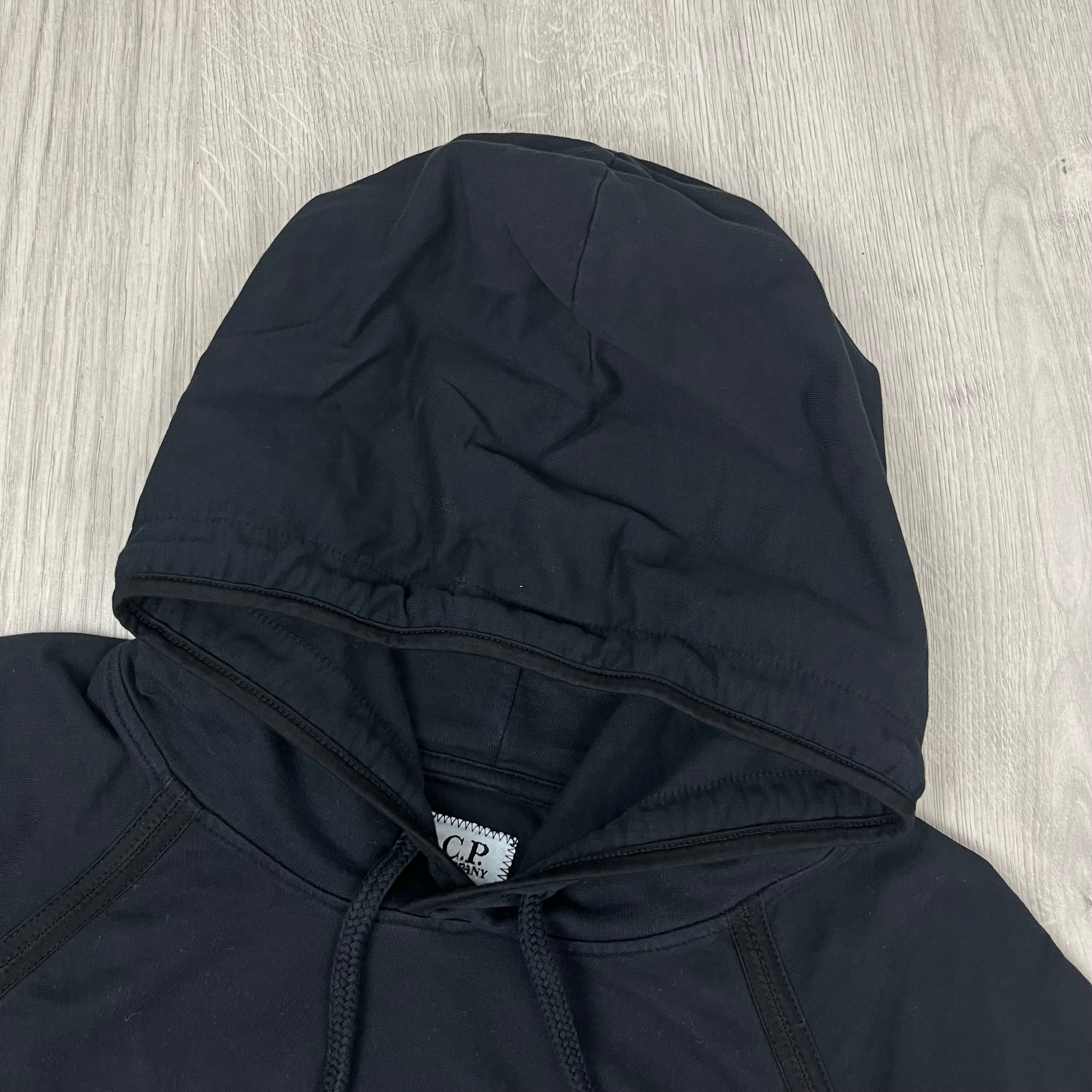 CP Company Light Fleece Hoodie -  Black Ironleague