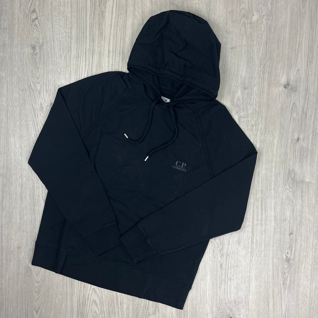 CP Company Light Fleece Hoodie -  Black Ironleague