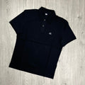 CP Company Piquet Polo Shirt - Black Ironleague