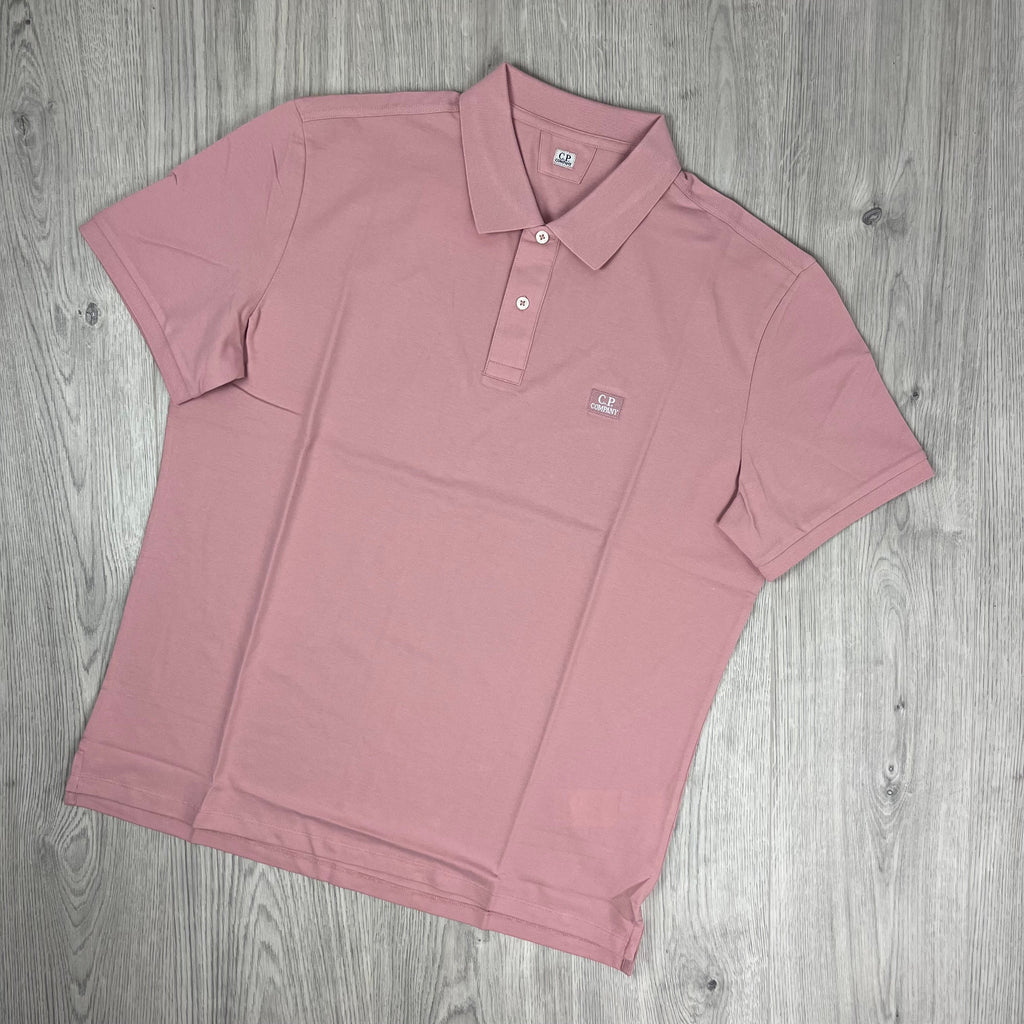 CP Company Piquet Polo Shirt - Misty Rose Ironleague