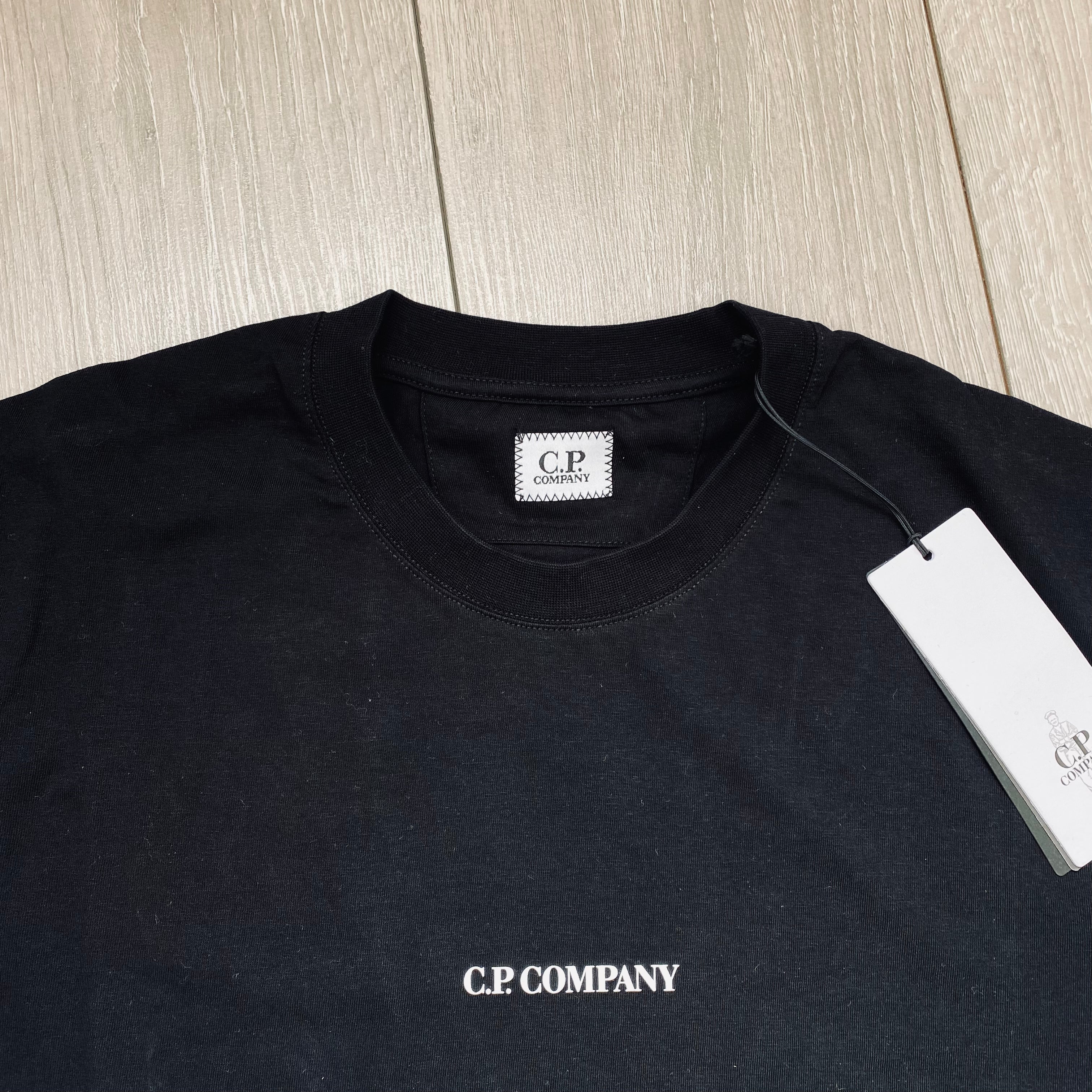 CP Company Printed T-Shirt - Black Ironleague