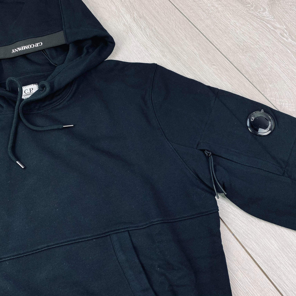 CP Company Raised Fleece Hoodie - Black Ironleague