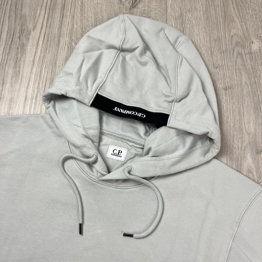 CP Company Raised Fleece Hoodie - Blue Fox Ironleague