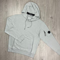 CP Company Raised Fleece Hoodie - Blue Fox Ironleague