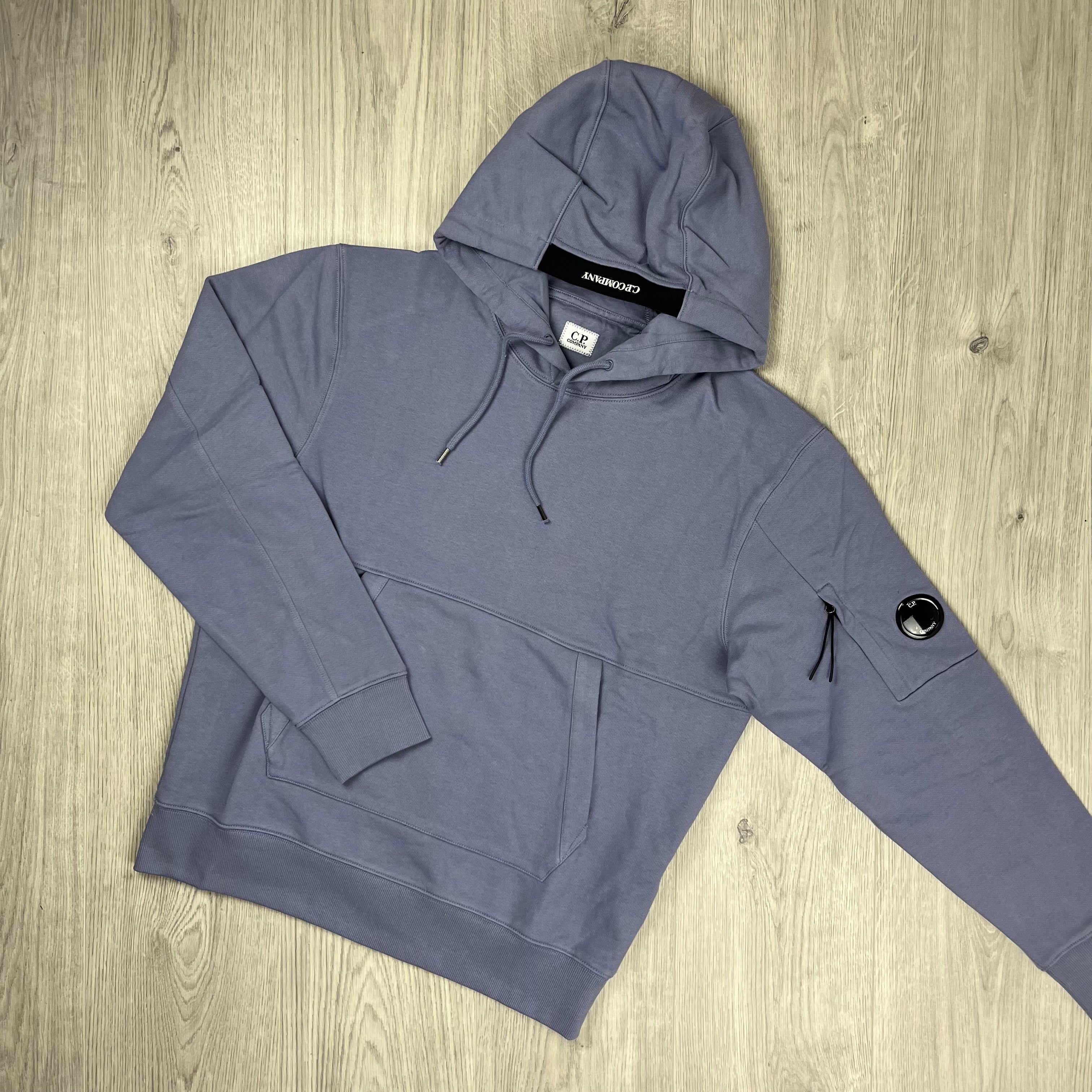 CP Company Raised Fleece Hoodie - Lavender Violet Ironleague