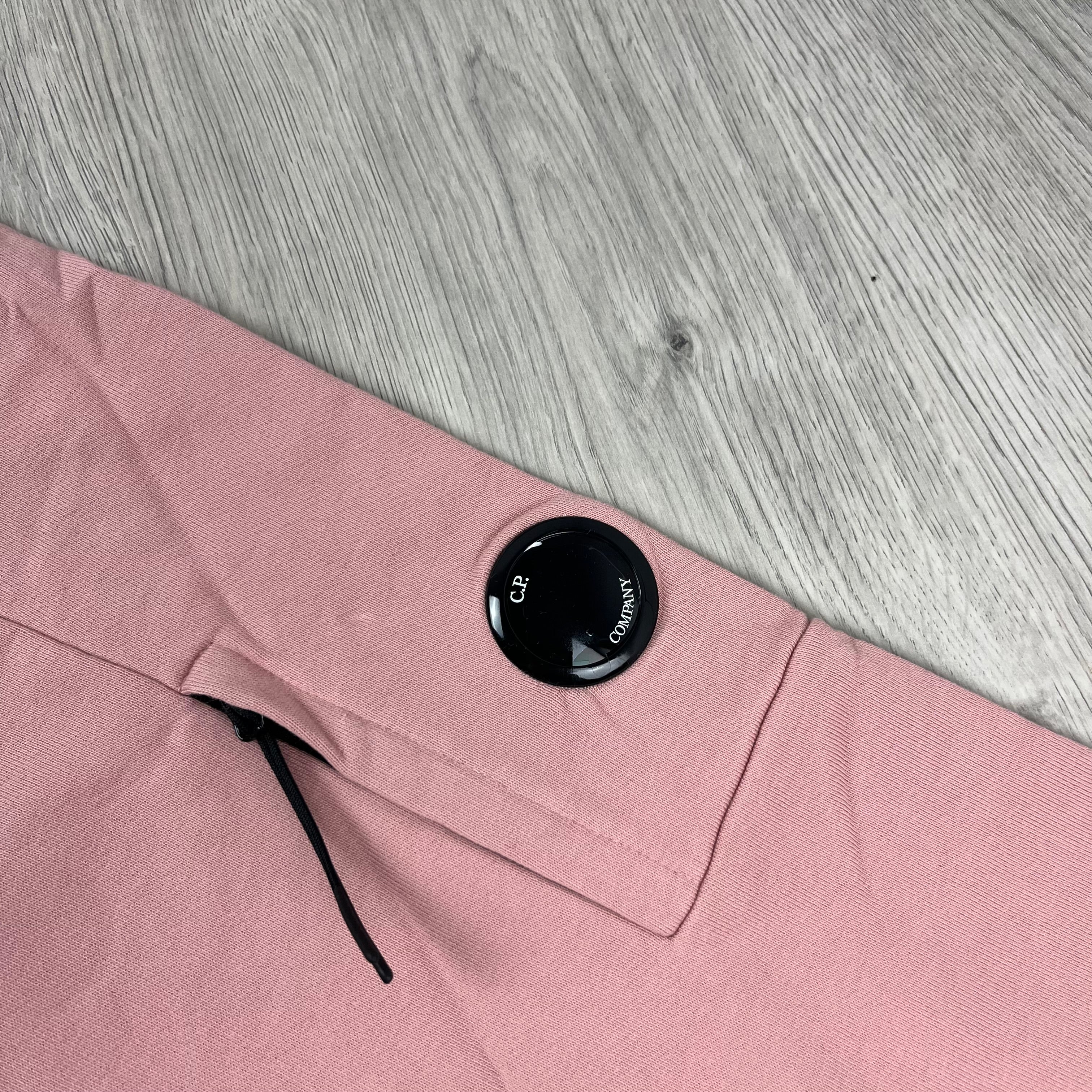 CP Company Raised Fleece Hoodie - Misty Rose Ironleague