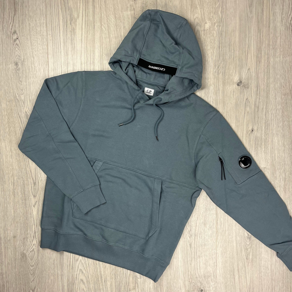 CP Company Raised Fleece Hoodie - Stormy Ironleague