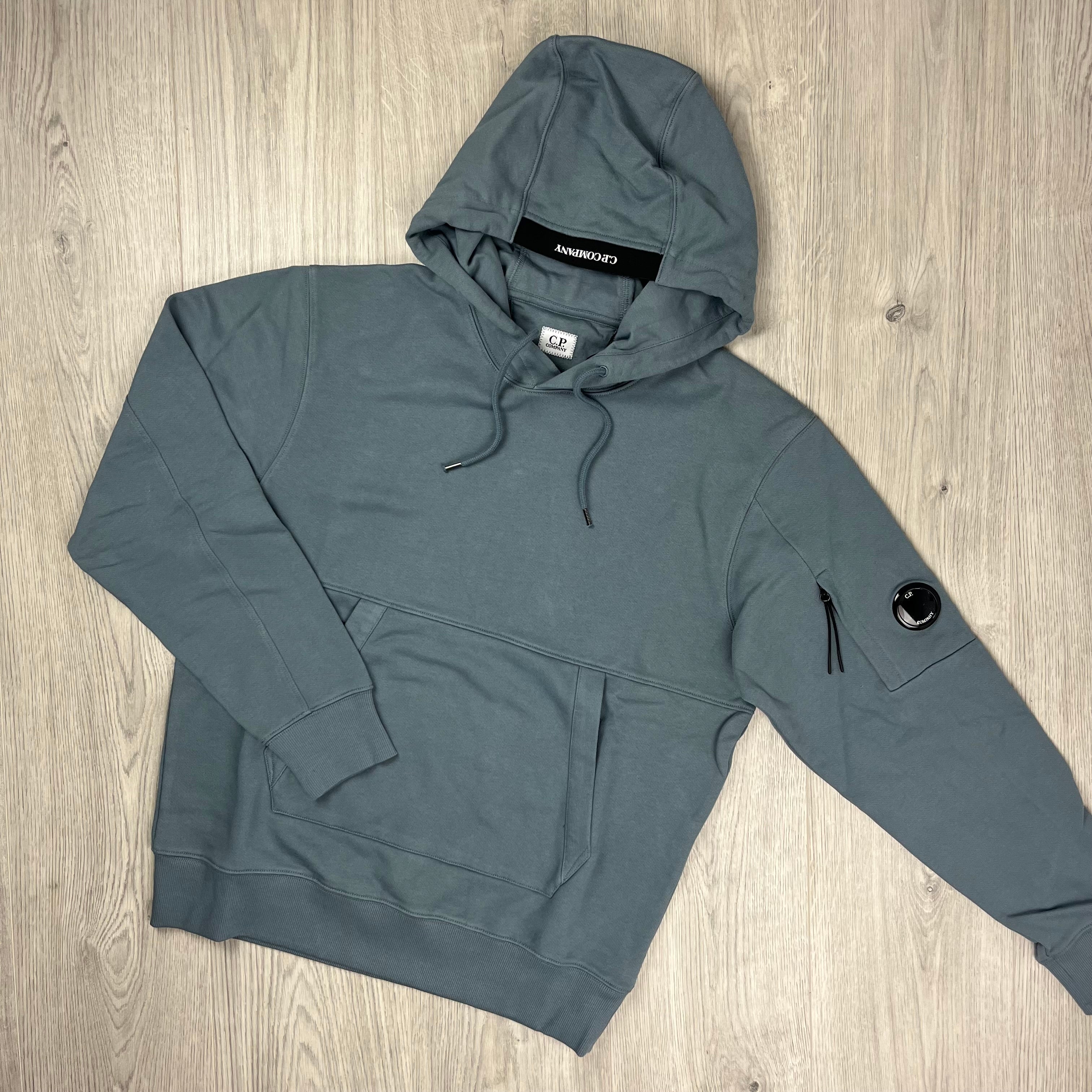 CP Company Raised Fleece Hoodie - Stormy Ironleague
