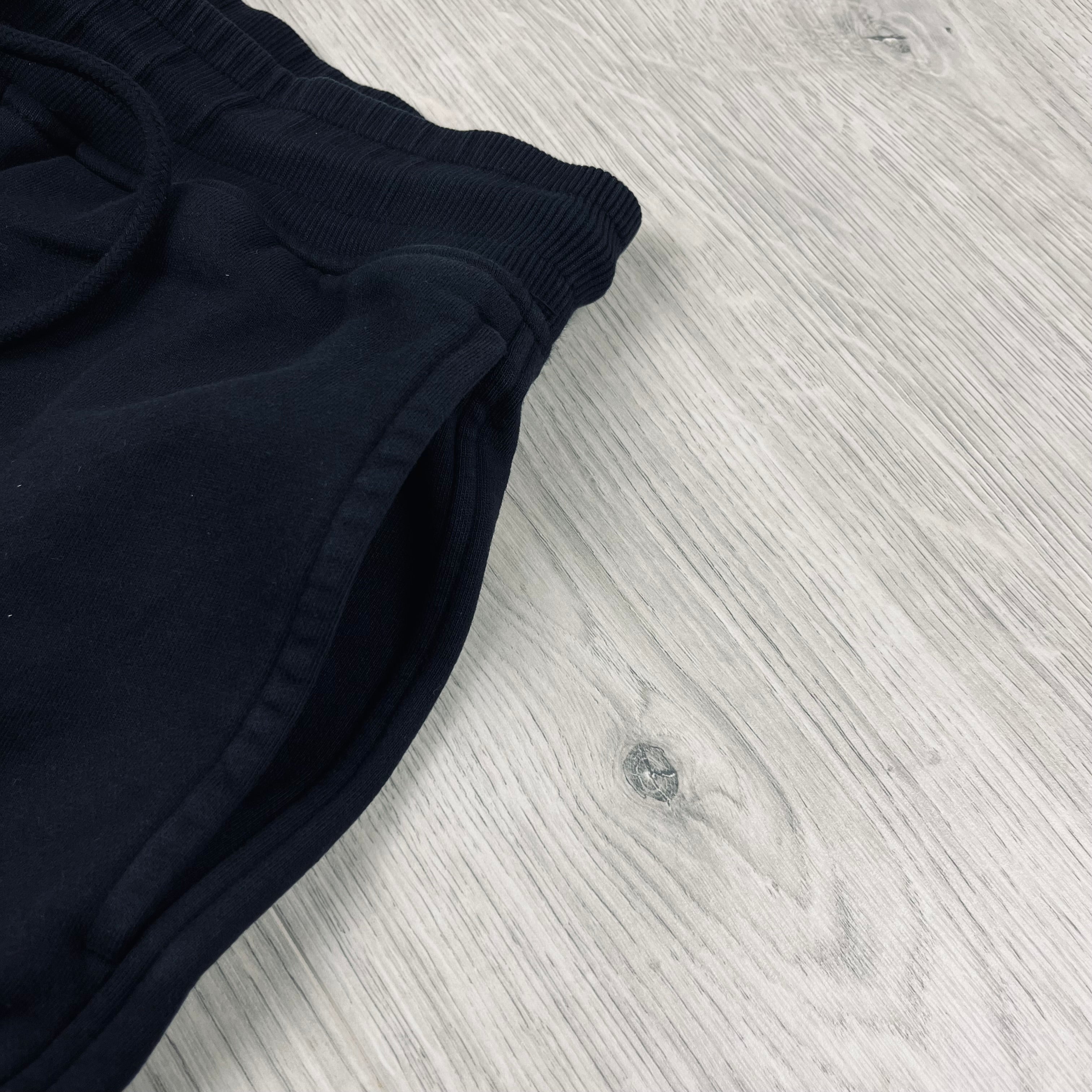 CP Company Raised Fleece Jersey Shorts - Black Ironleague