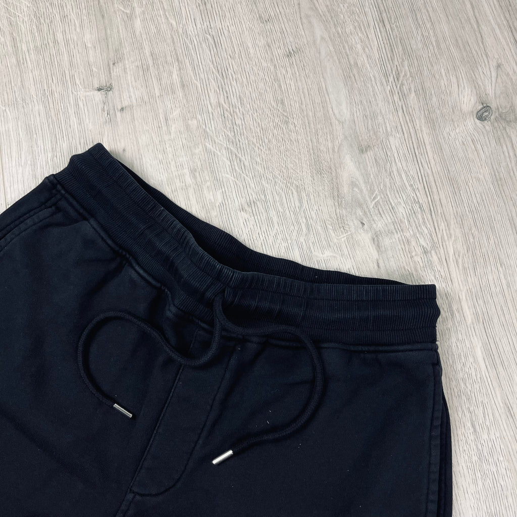 CP Company Raised Fleece Jersey Shorts - Black Ironleague
