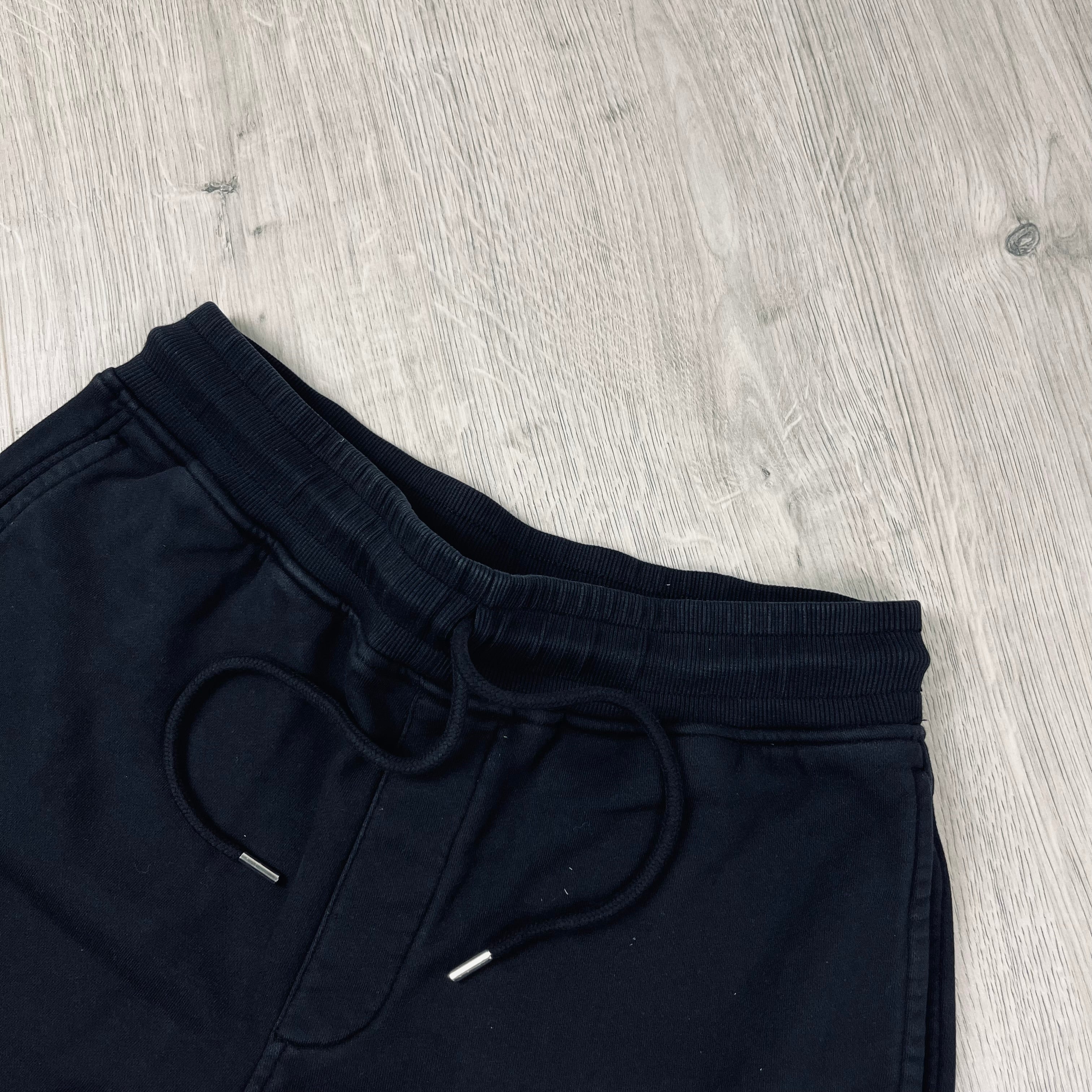 CP Company Raised Fleece Jersey Shorts - Black Ironleague