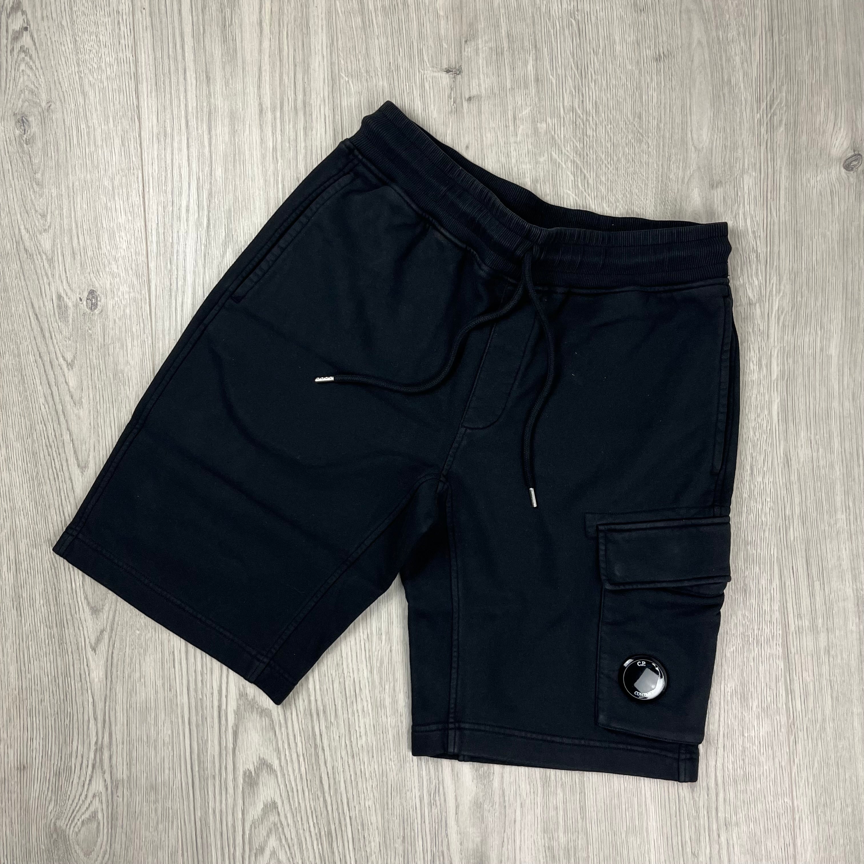 CP Company Raised Fleece Tracksuit - Black Ironleague