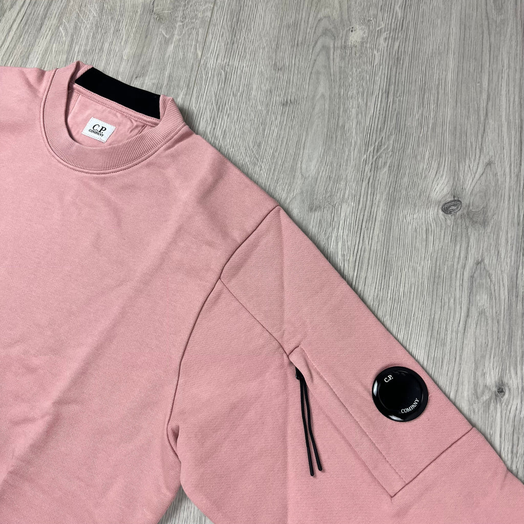 CP Company Raised Fleece Sweatshirt - Misty Rose Ironleague