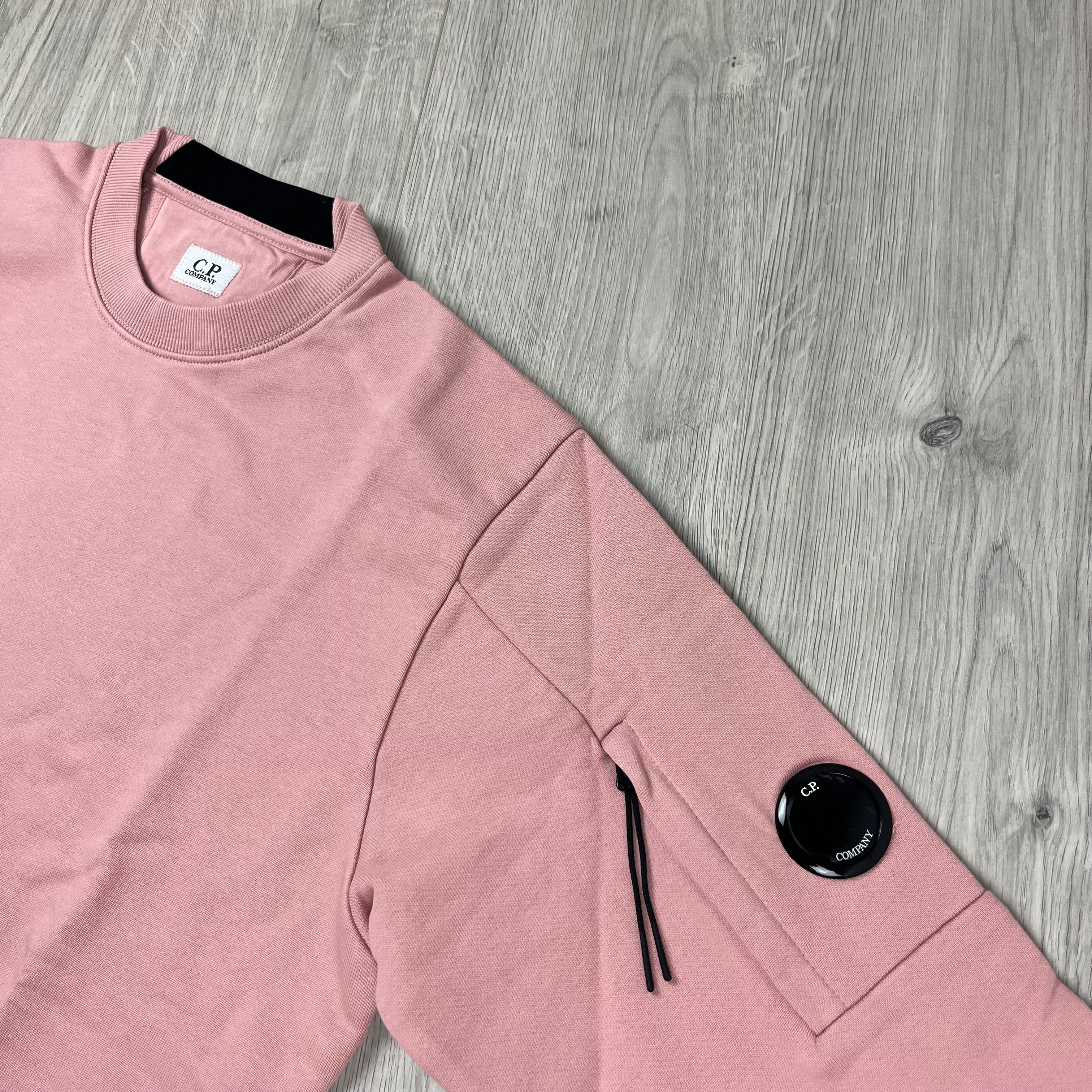 CP Company Raised Fleece Sweatshirt - Misty Rose Ironleague