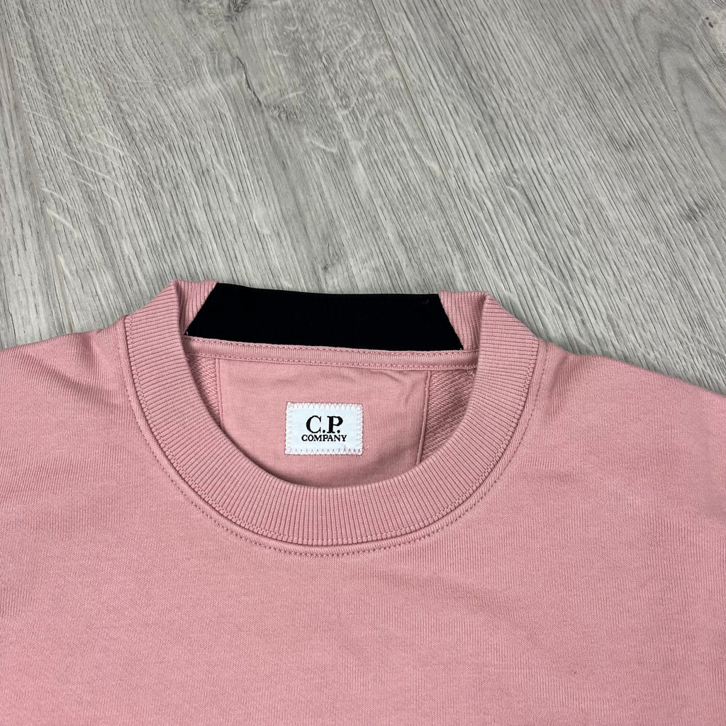 CP Company Raised Fleece Sweatshirt - Misty Rose Ironleague