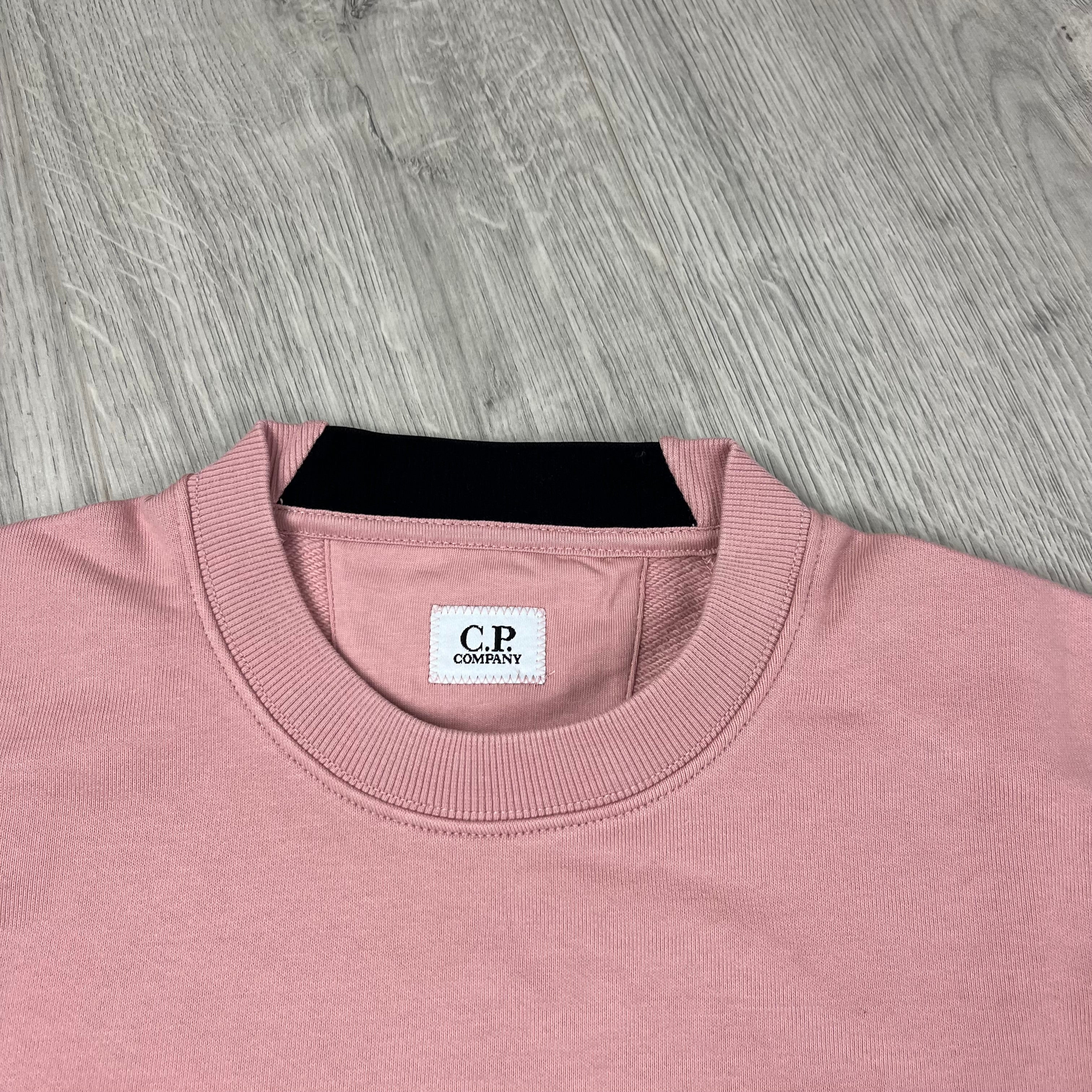 CP Company Raised Fleece Sweatshirt - Misty Rose Ironleague