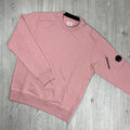 CP Company Raised Fleece Sweatshirt - Misty Rose Ironleague