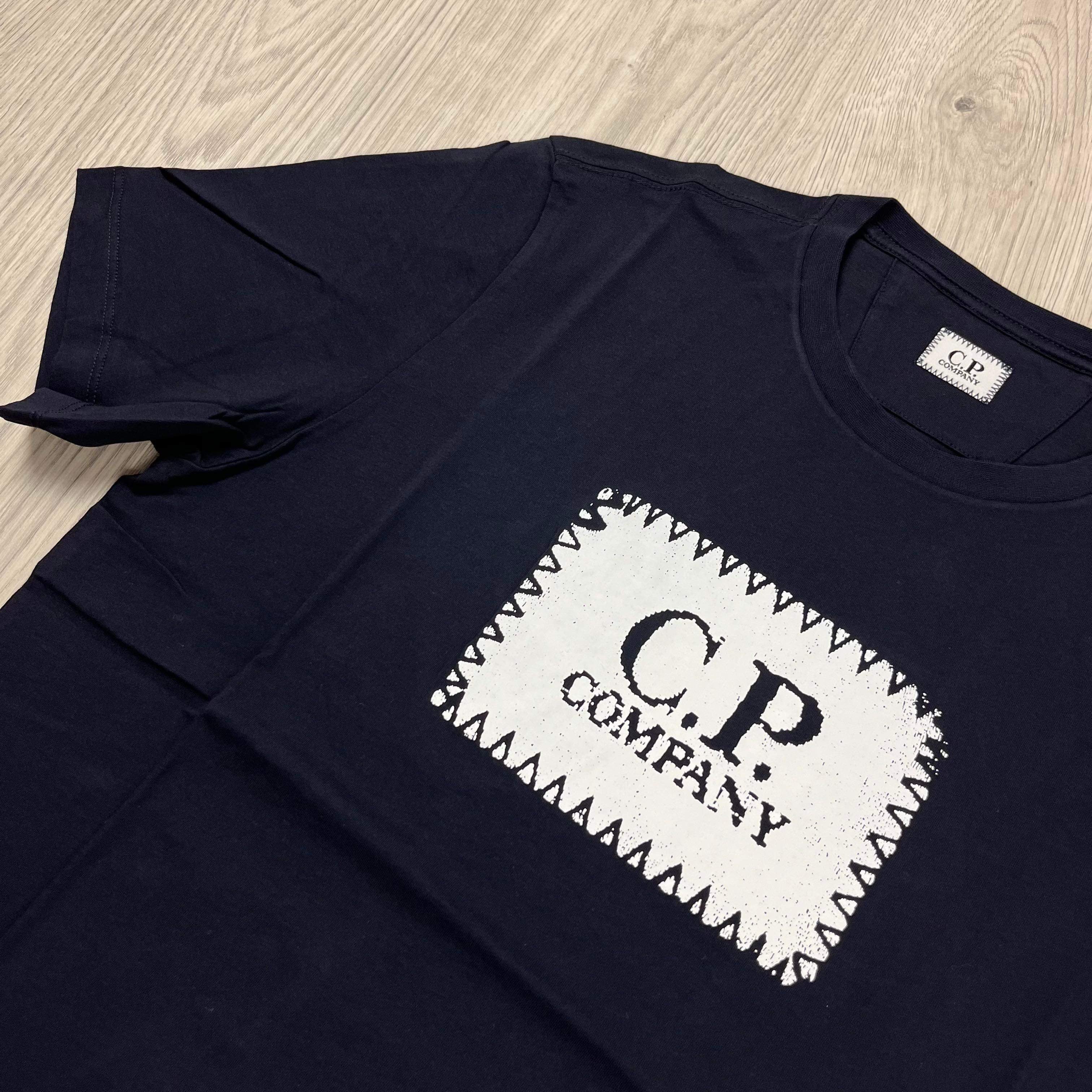 CP Company Stamp T-Shirt - Navy Ironleague
