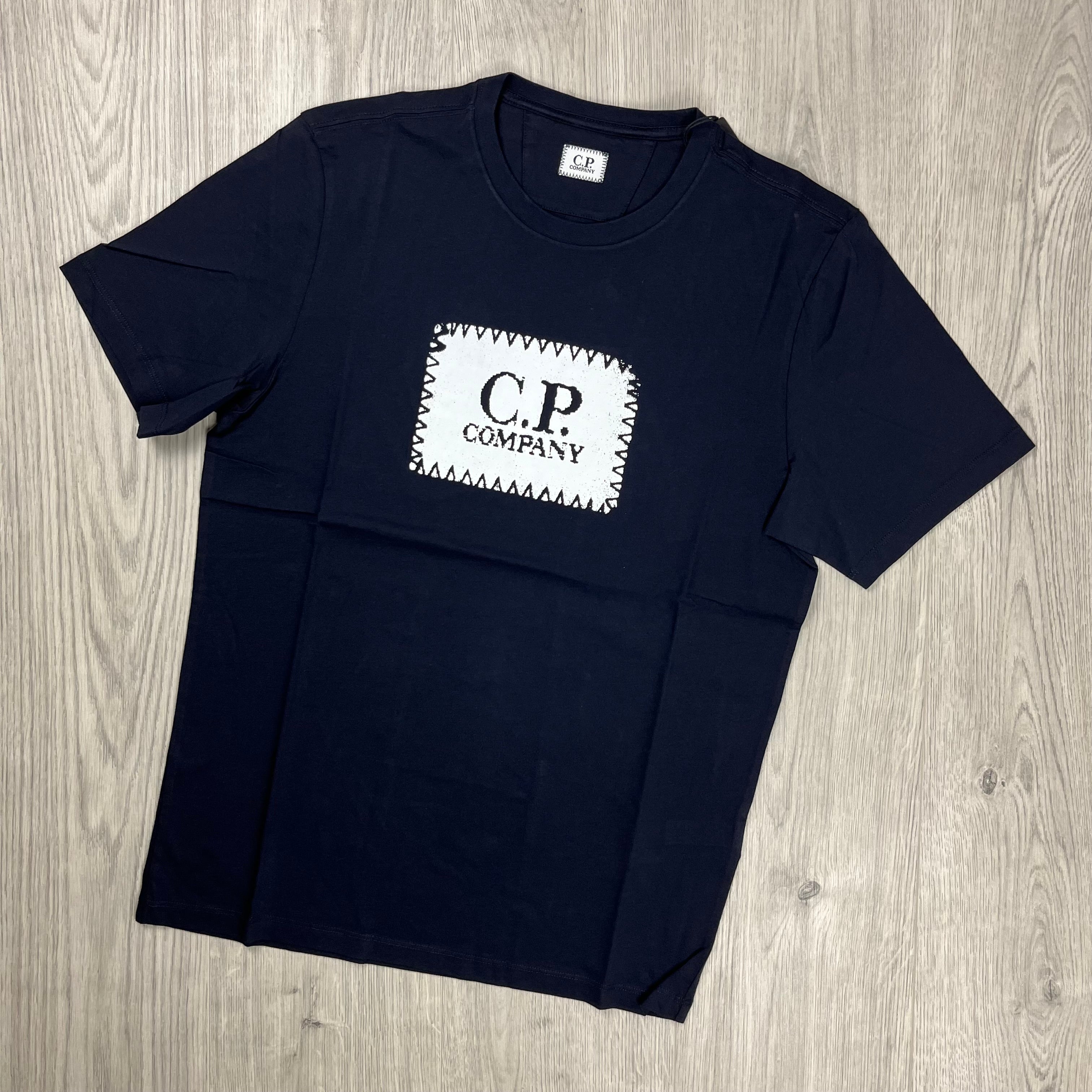 CP Company Stamp T-Shirt - Navy Ironleague