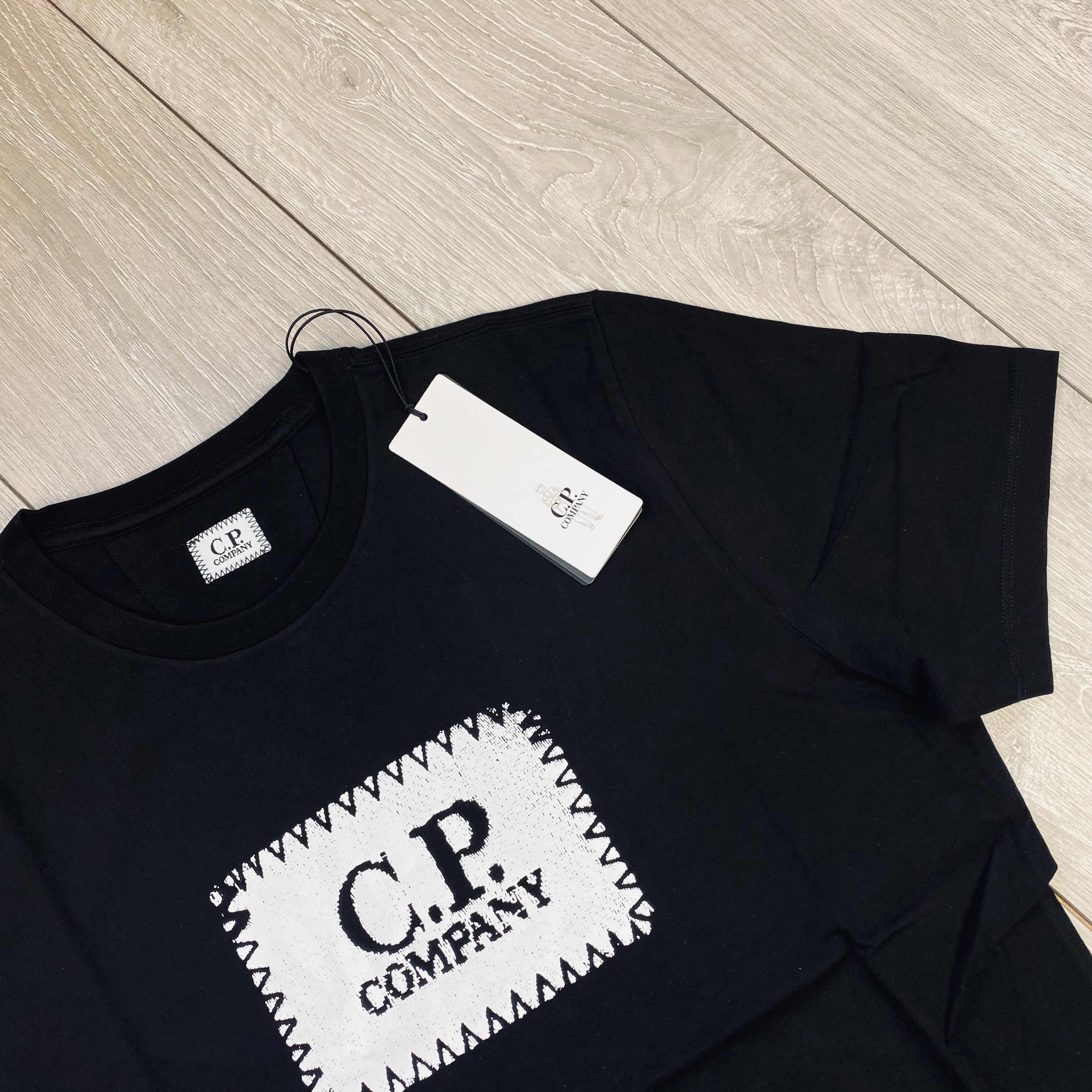 CP Company Stamp T-Shirt - Black Ironleague